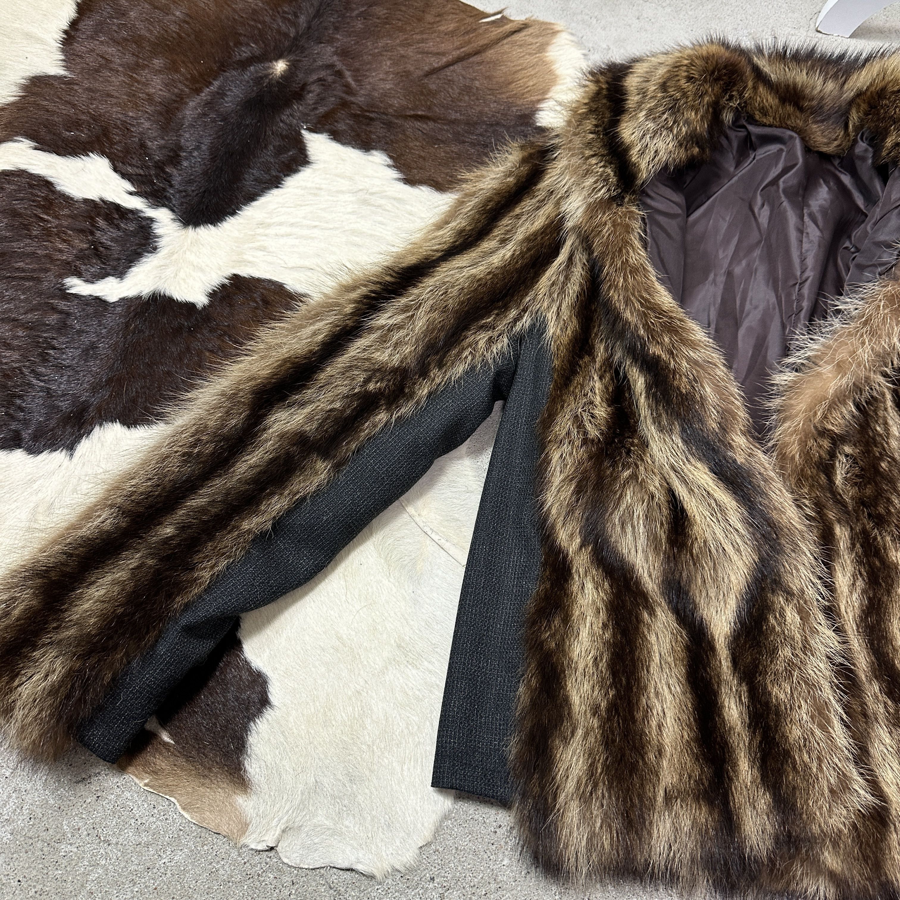 Vintage Vintage Old Money Classy Striped Real Fur 90s Size S / US 4 / IT 40 - 4 Thumbnail