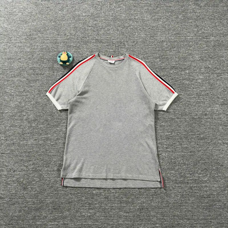 Thom Browne Thom Browne Gray Cotton Men's T-Shirt 0089 Size US XL / EU 56 / 4 - 1 Thumbnail