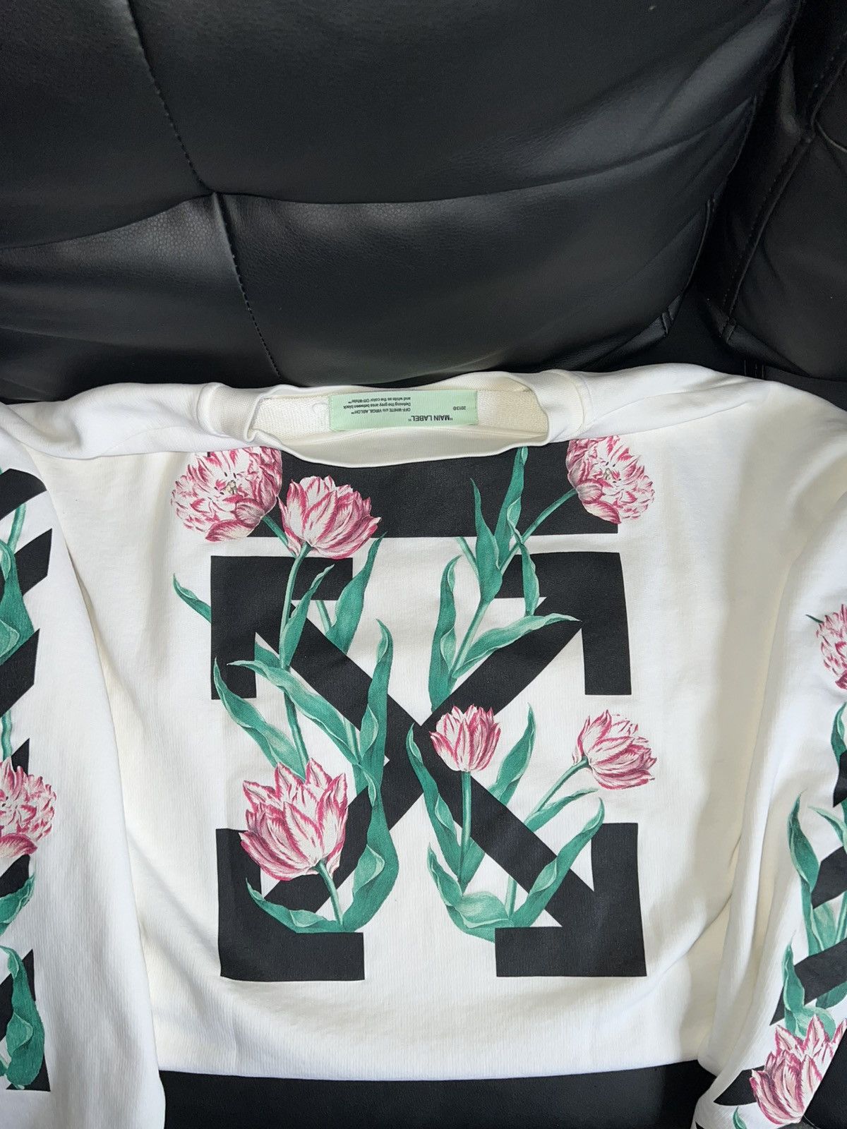 Off-White Off-White 2013 Floral Arrows Logo White Crewneck Size US M / EU 48-50 / 2 - 1 Thumbnail