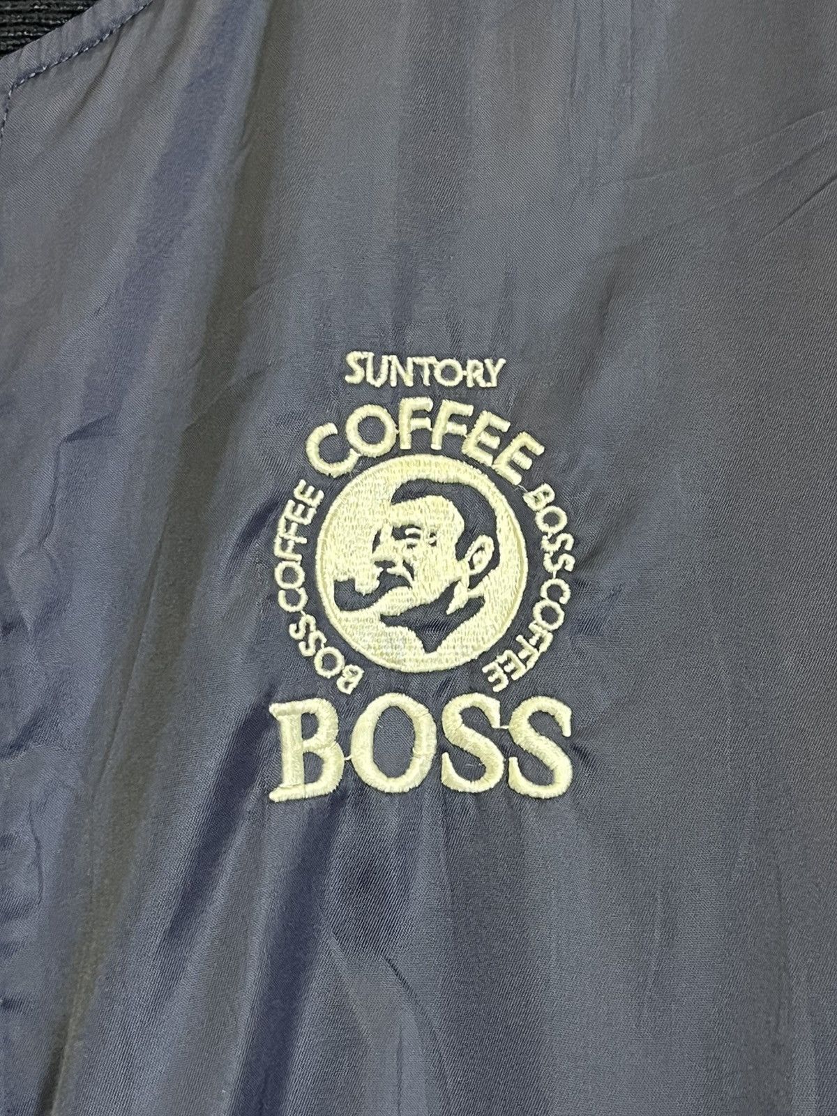 Japanese Brand Vintage SUNTORY BOSS COFFE reversible ma-1 bomber jackets Size US L / EU 52-54 / 3 - 11 Thumbnail
