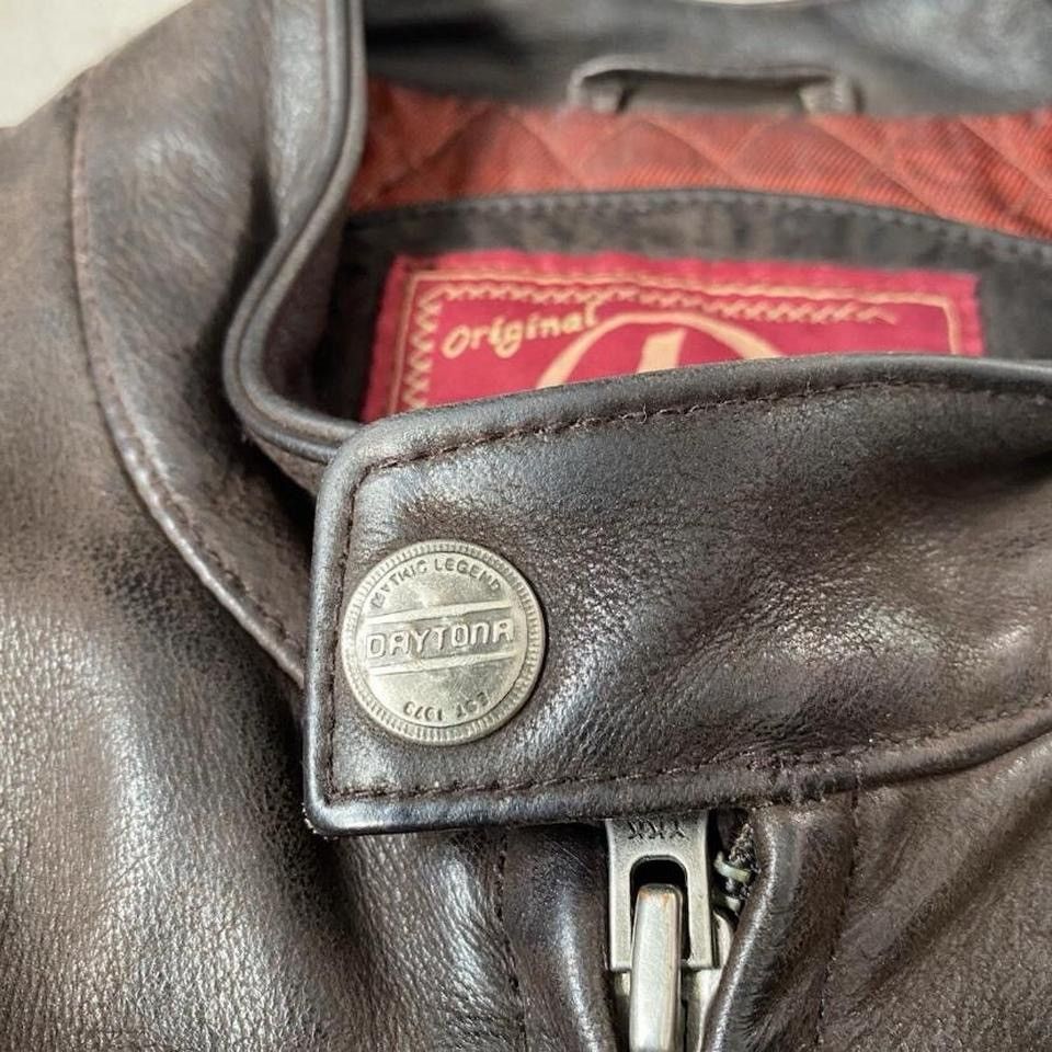 Daytona Daytona Buffalo Leather Jacket – Brown Size US XXL / EU 58 / 5 - 4 Thumbnail