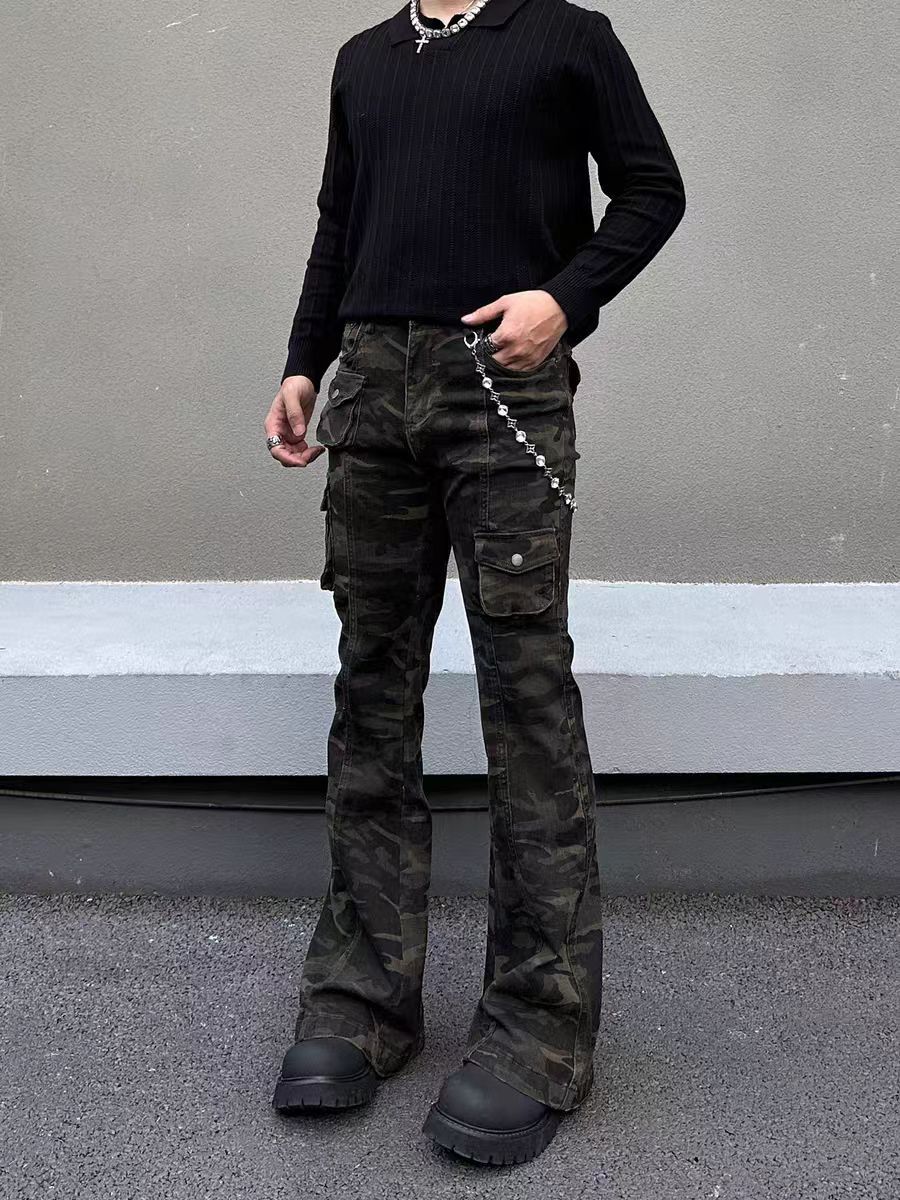 Jean Camouflage Casual Pants Size US 32 / EU 48 - 3 Thumbnail