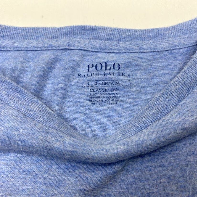 Polo Ralph Lauren Polo Ralph Lauren T-Shirt Mens Large Powder Blue #3 BIG PONY 100% CottonTAGLESS Size US L / EU 52-54 / 3 - 6 Thumbnail
