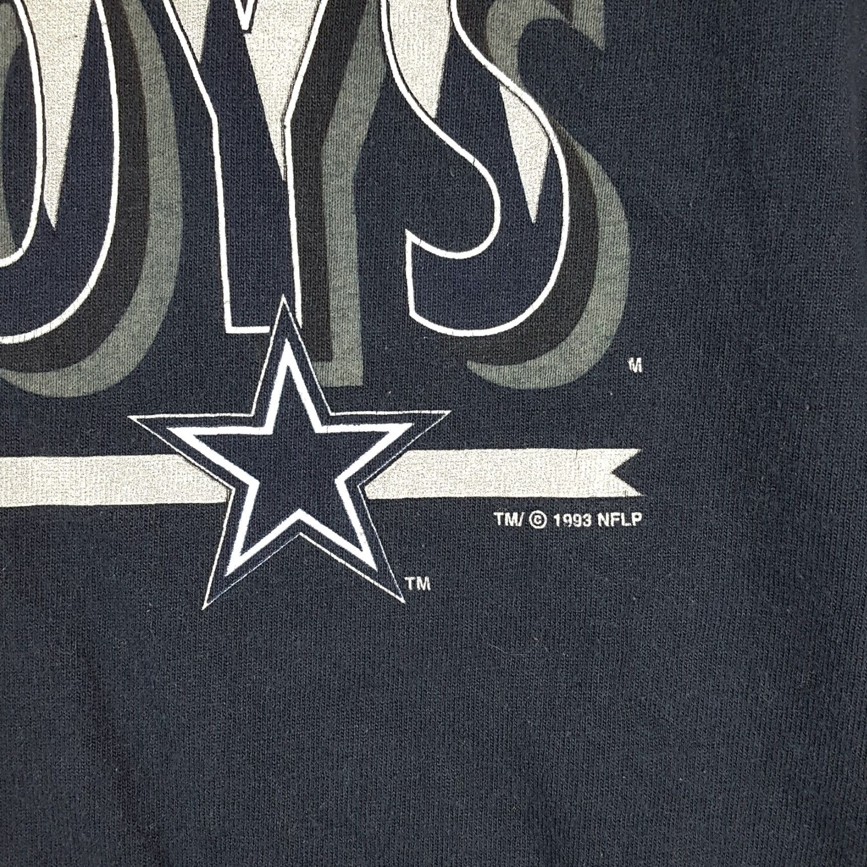 NFL VINTAGE Dallas Cowboys NFL Hooded T-Shirt Shirt Long Sleeve Men Medium Blue Embroidered Logo 90s 00s Football Sports Mens Size US M / EU 48-50 / 2 - 4 Thumbnail