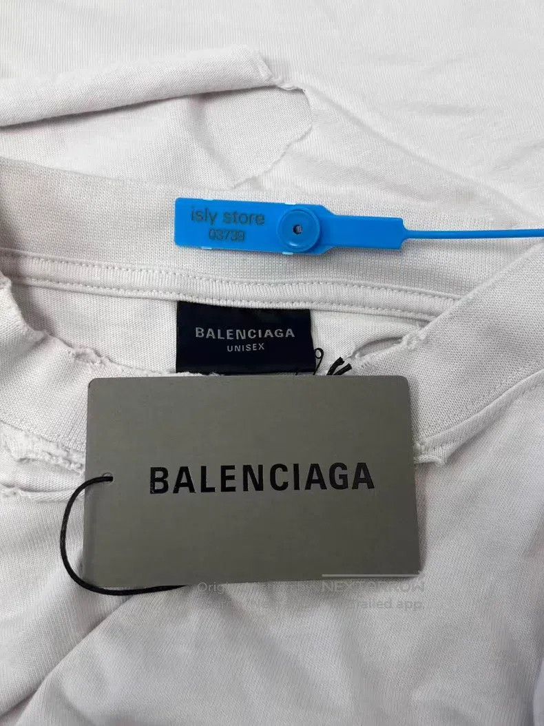 Balenciaga Balenciaga Printed Letter Logo Round Neck Short Sleeve T-S Size L / US 10 / IT 46 - 4 Thumbnail