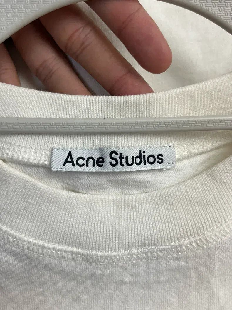 Acne Studios Acne Studios Logo Patterned Short-sleeve T-shirt, White Size XXS / US 00 / IT 34 - 3 Thumbnail