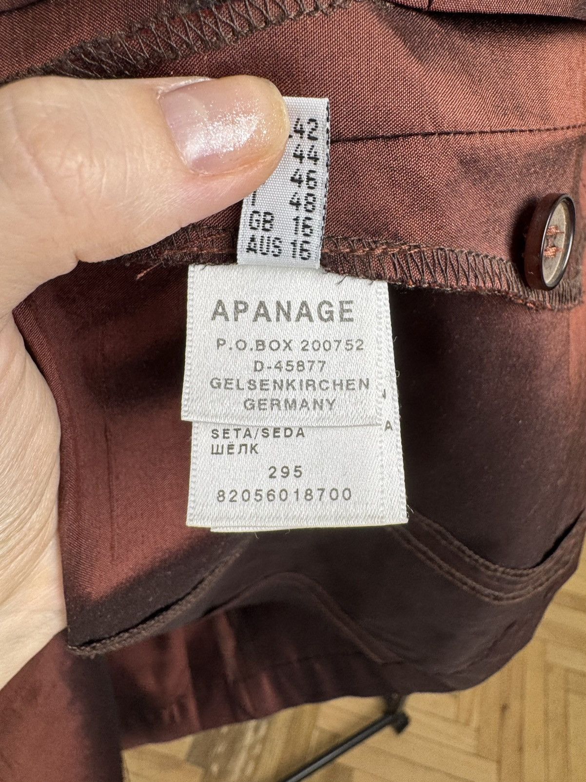 Other Apanage button up full silk mini brown shimmer dress Size XL / US 12-14 / IT 48-50 - 9 Thumbnail
