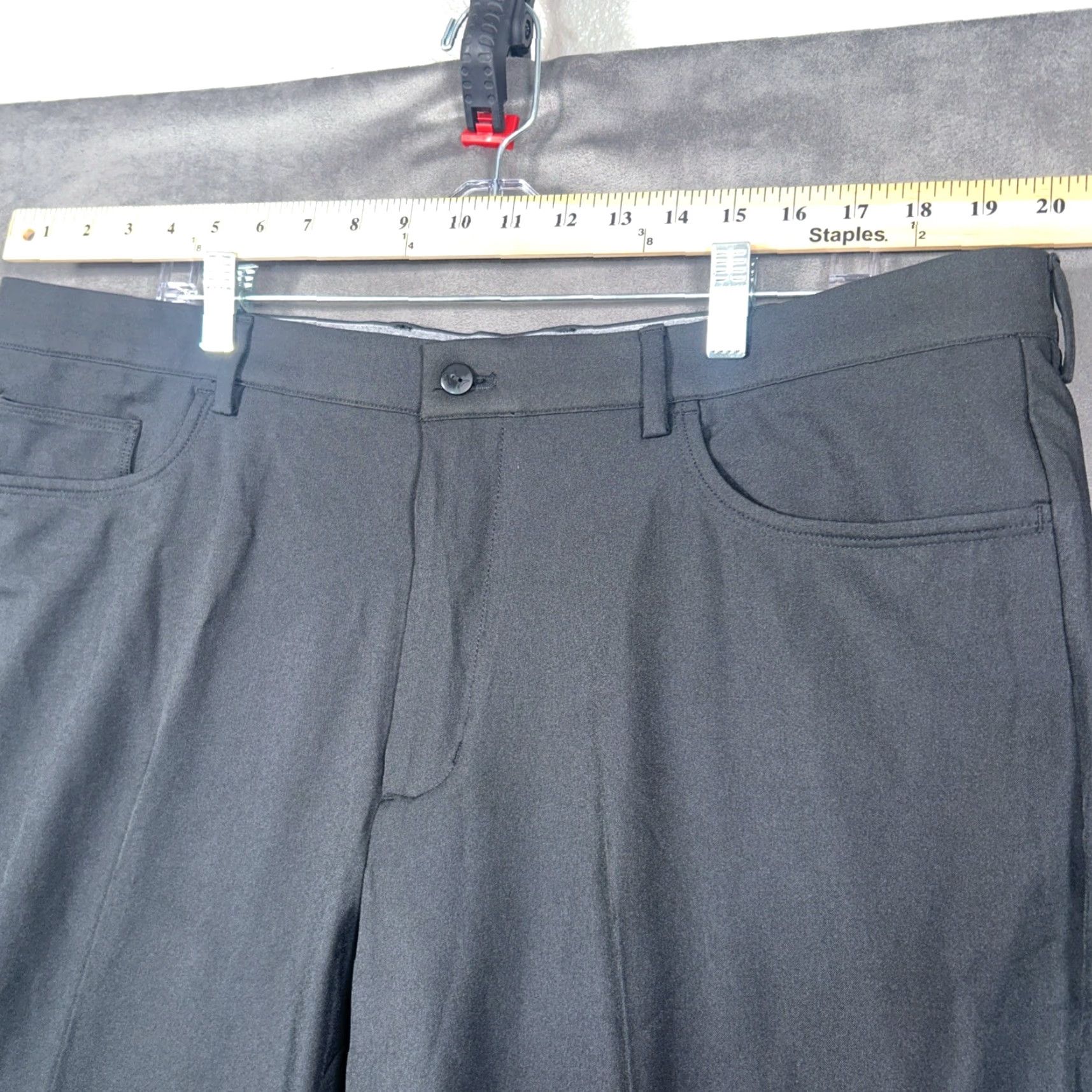 Vintage Greg Norman Mens Ultimate 5 Pocket Travel Pants Performance Chino Gray 40x30 Size US 40 / EU 56 - 3 Thumbnail