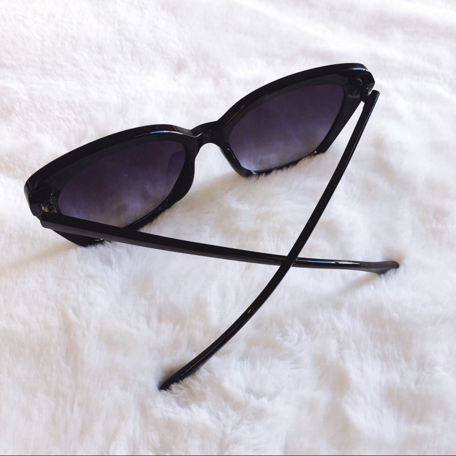 Other Amelia Black Cat Eye Full Rim Sunglasses Size ONE SIZE - 7 Thumbnail