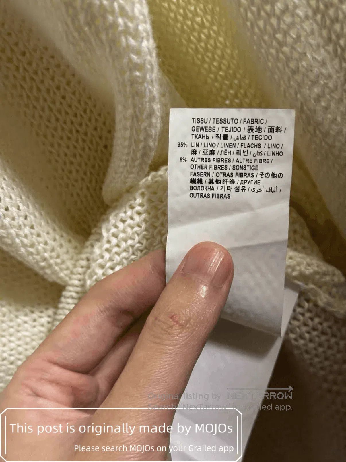 Saint Laurent Paris Saint Laurent Paris Linen Joint Mohair Knitwear mojos145924 Size US M / EU 48-50 / 2 - 8 Thumbnail