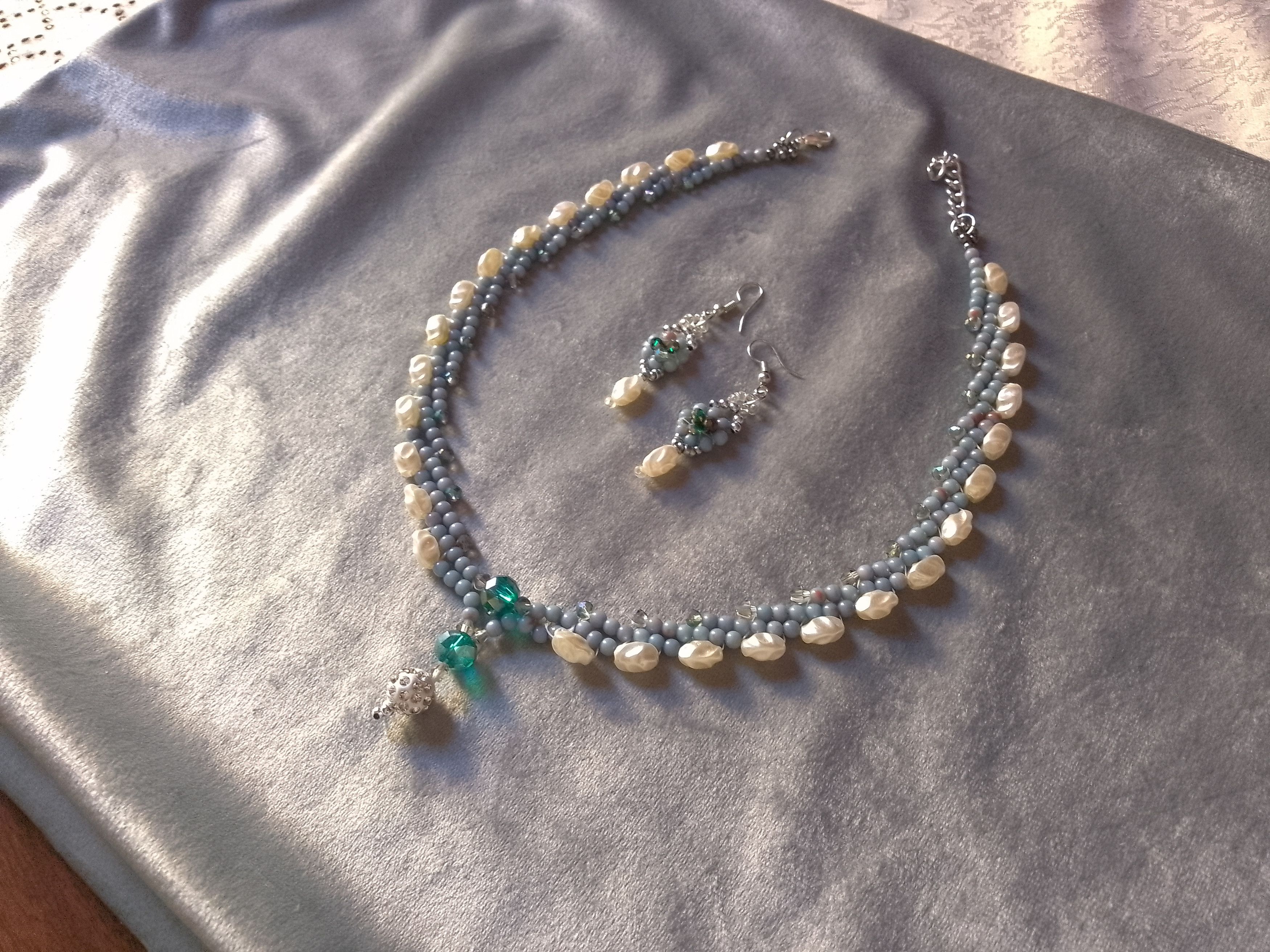 Handmade Necklace Elegant Vintage Style Earrings Pearls. Size ONE SIZE - 8 Thumbnail