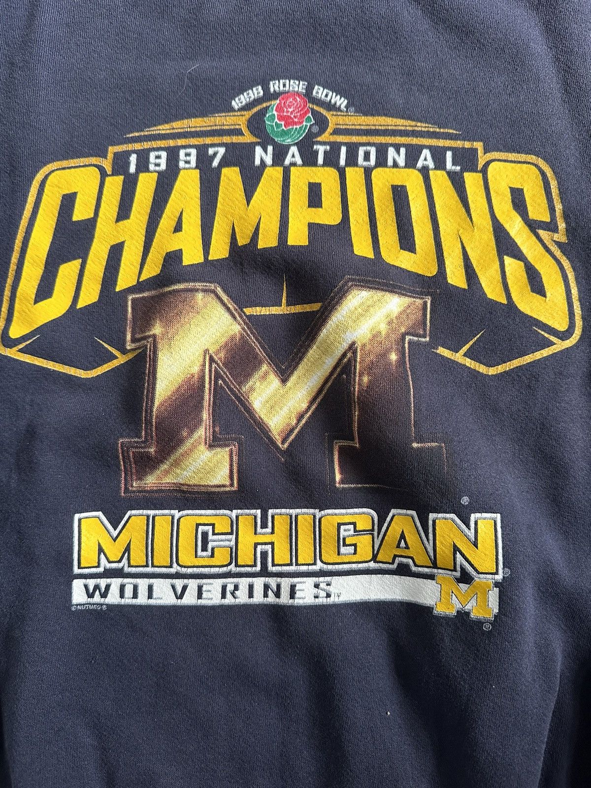Vintage Michigan Wolverines Champions 1997 Size US XL / EU 56 / 4 - 3 Thumbnail