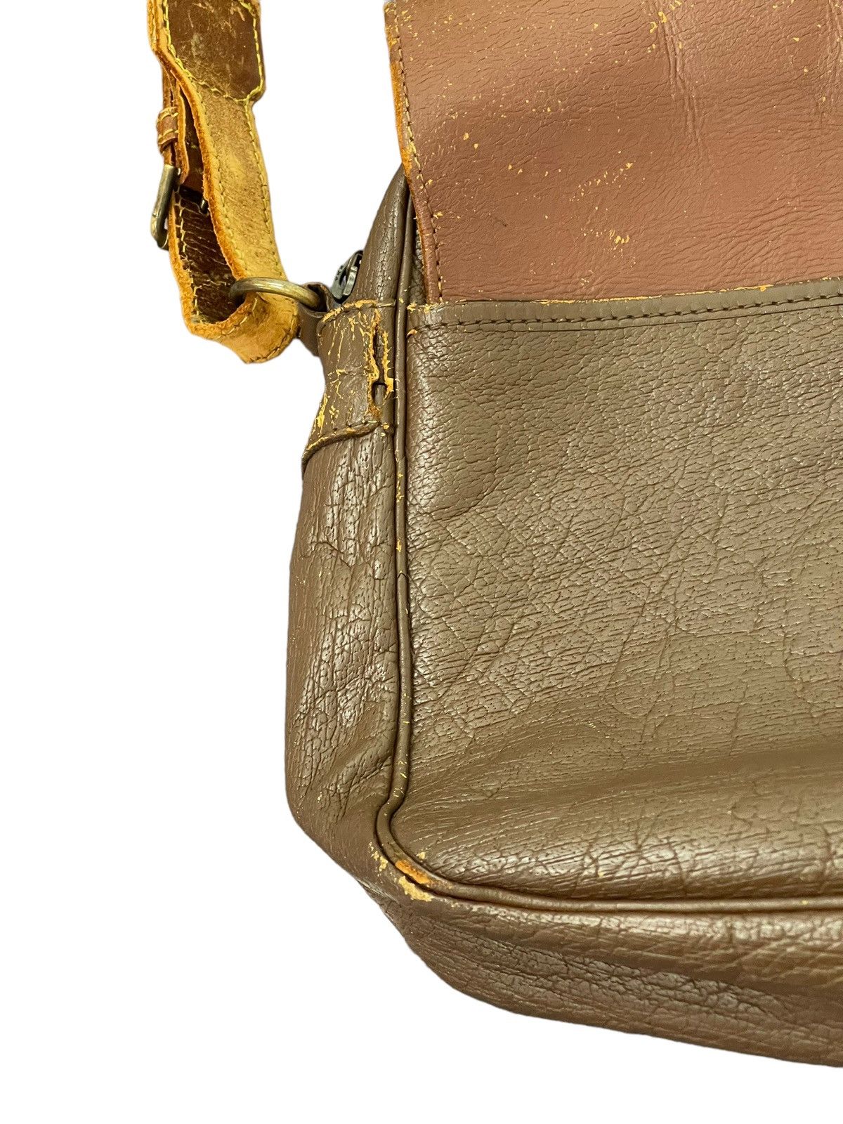 Japanese Brand Leather Hunting Bag Vtg Lfoncel Paris Patina Size ONE SIZE - 13 Thumbnail