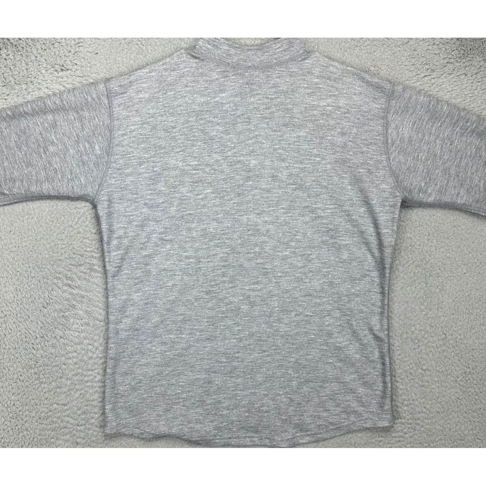 Vintage L.L. Bean Sweater Pullover Half Zip Mock Neck Long Sleeve Mens Adult Large Grey 1/2 Zip Pullover Outdoor Walking Winter Size US L / EU 52-54 / 3 - 3 Thumbnail