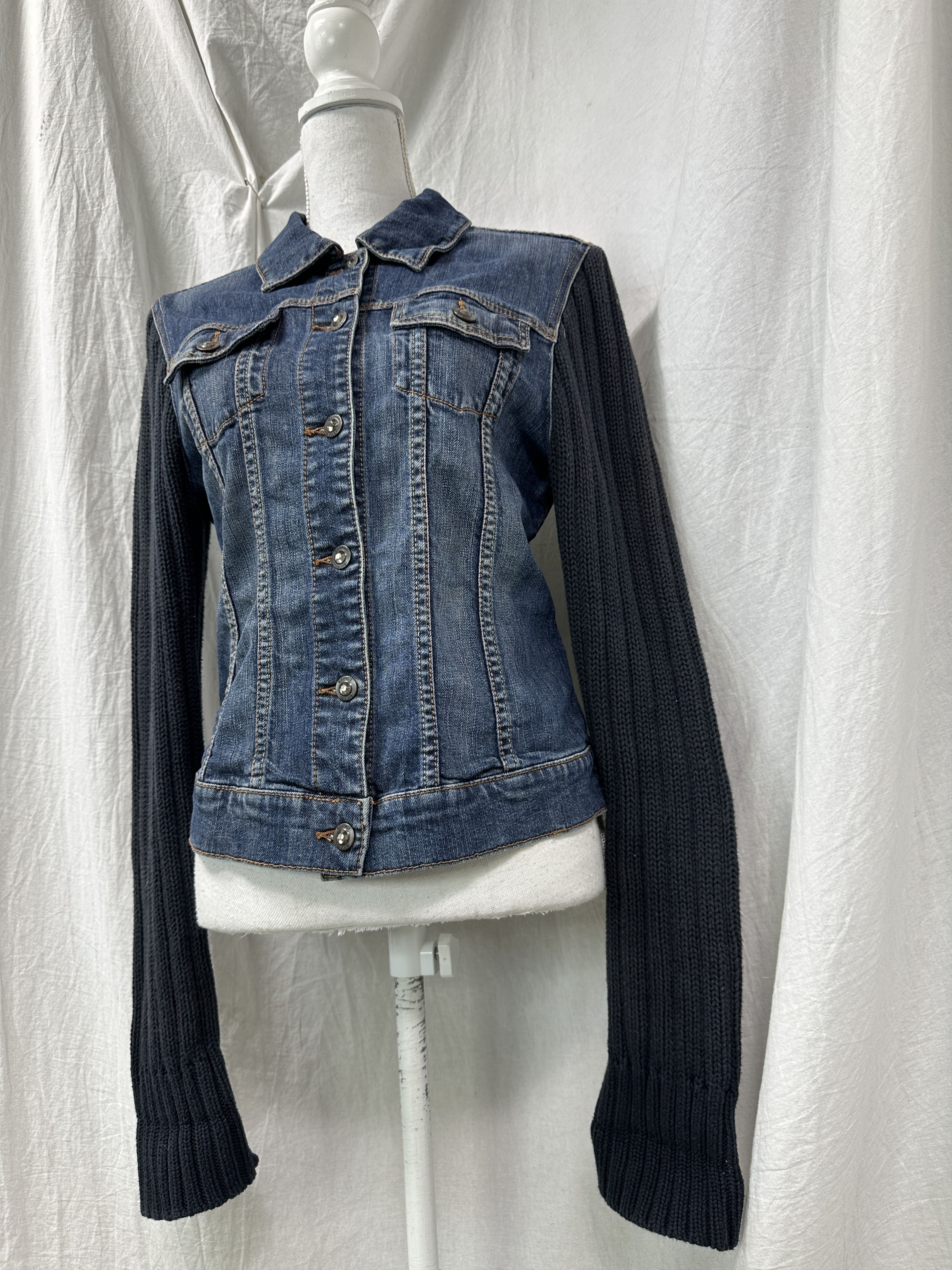 Esprit Vintage Denim Casual Hybrid Sleeves Jeans Jacket Y2K Size US L / EU 52-54 / 3 - 1 Thumbnail
