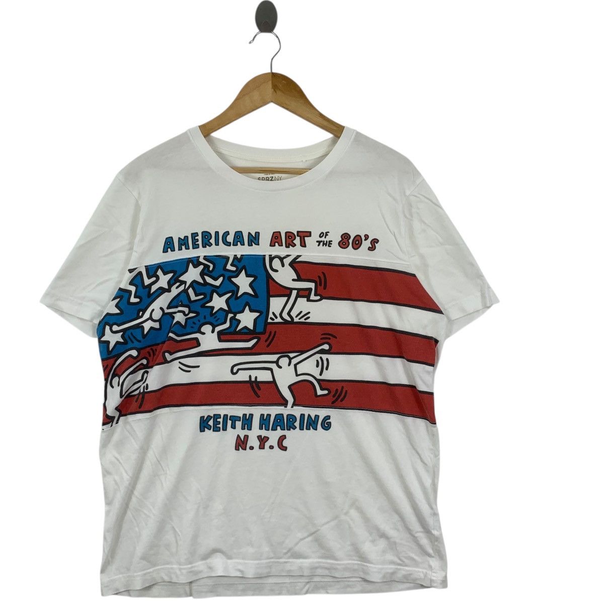 Uniqlo KEITH HARING x UNIQLO American Flag Pop Art Tee Shirt Size US XL / EU 56 / 4 - 3 Thumbnail