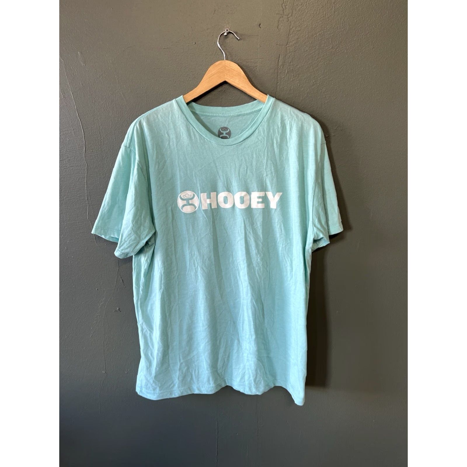 Vintage Hooey Shirt T-Shirt Short Sleeve Gray/Blue Spellout Graphic XL Mens Size US XL / EU 56 / 4 - 2 Thumbnail