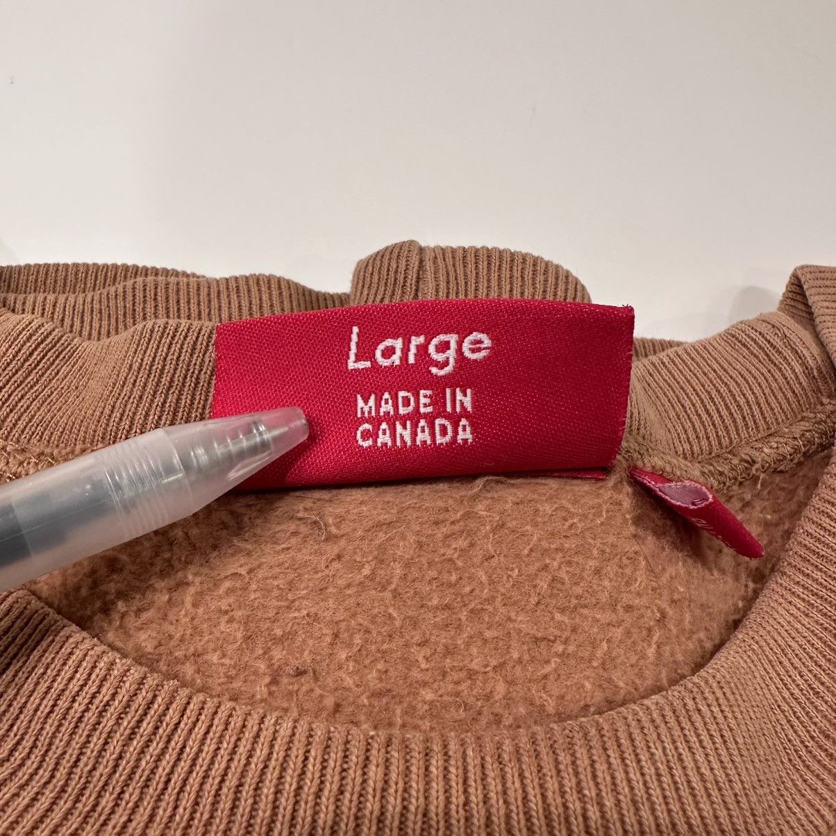 Supreme 2003 Khaki Box Logo Crewneck Size US L / EU 52-54 / 3 - 3 Thumbnail
