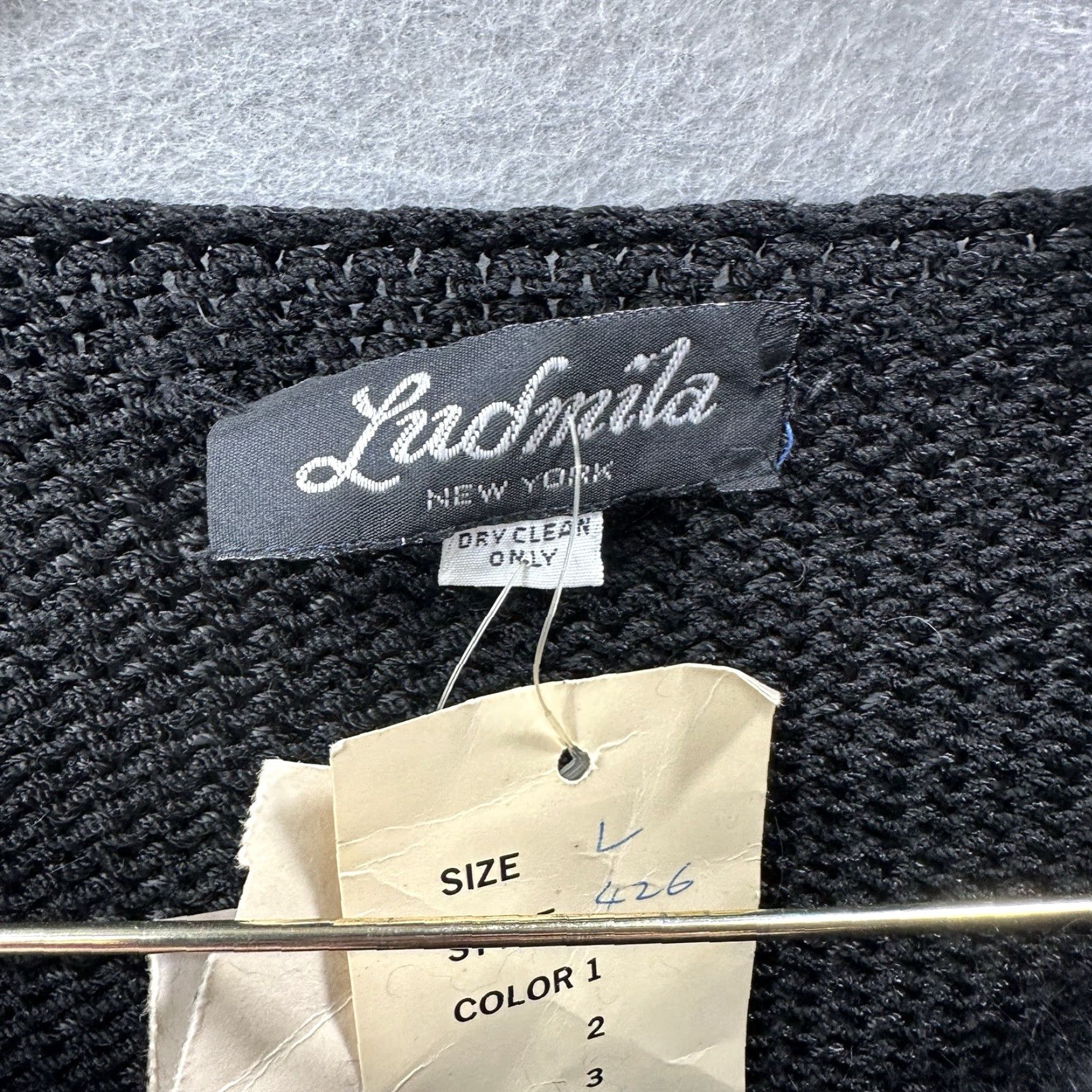 Vintage VINTAGE Ludmila Raitzin Sweater Women L Angora Beaded Knit Scoop Neck Designer 90s Black Mens Womens Size L / US 10 / IT 46 - 5 Thumbnail