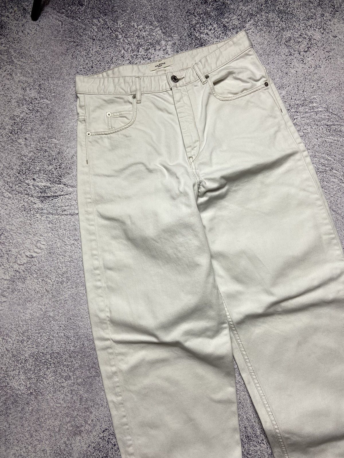 Designer × Isabel Marant Etoile Isabel Marant Etoile Jeans Women’s White Denim Pants Design Size 27" / US 4 / IT 40 - 5 Thumbnail