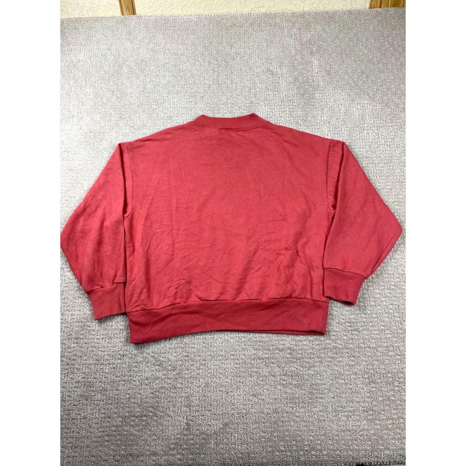 Gap GAP Sweater Womens Small Salmon Pink Mock Neck Pullover Oversized Boxy Classic Size S / US 4 / IT 40 - 5 Thumbnail