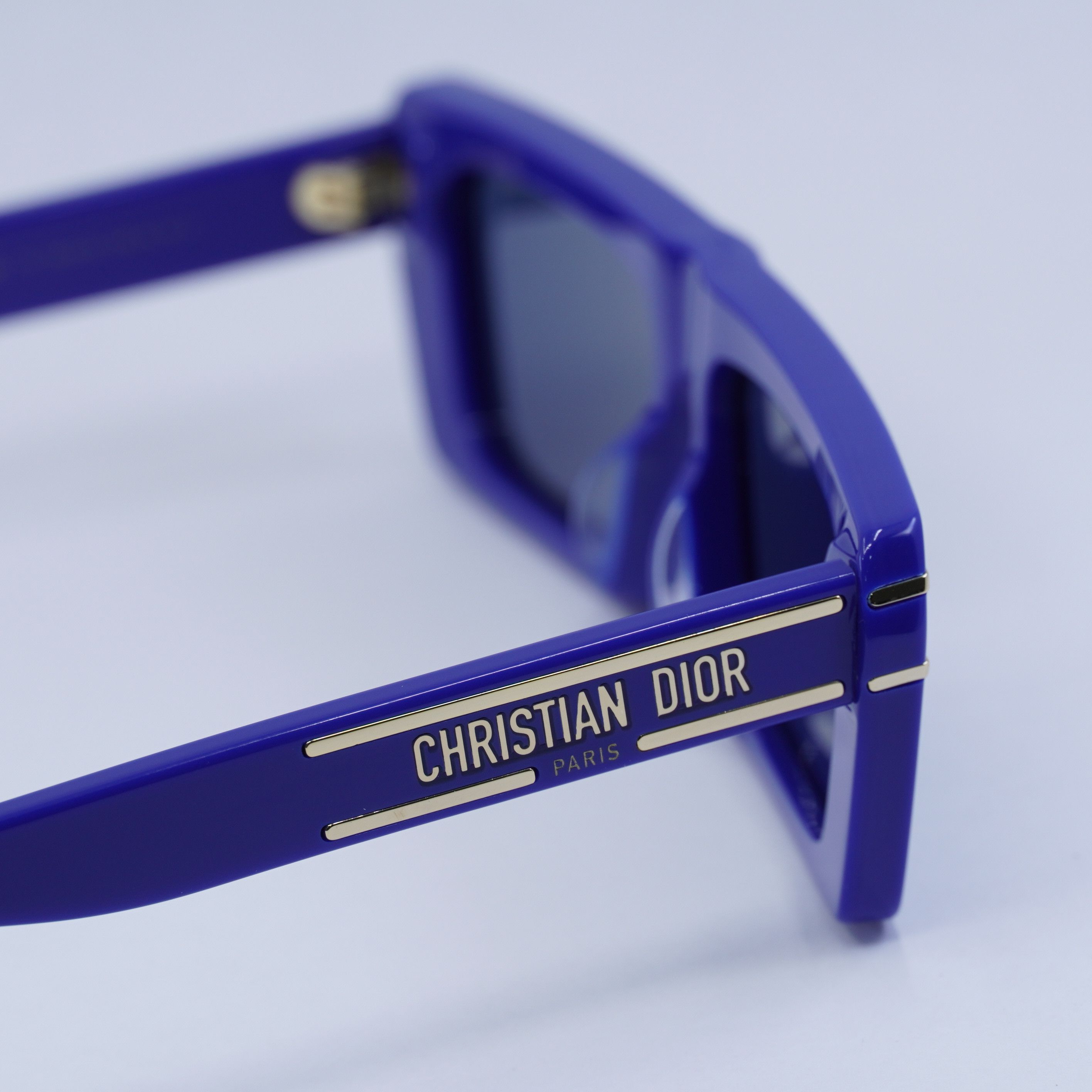 Dior Dior DIORSIGNATURE S2U 30B0 Sunglasses Solid Blue Rectangle Size ONE SIZE - 12 Thumbnail