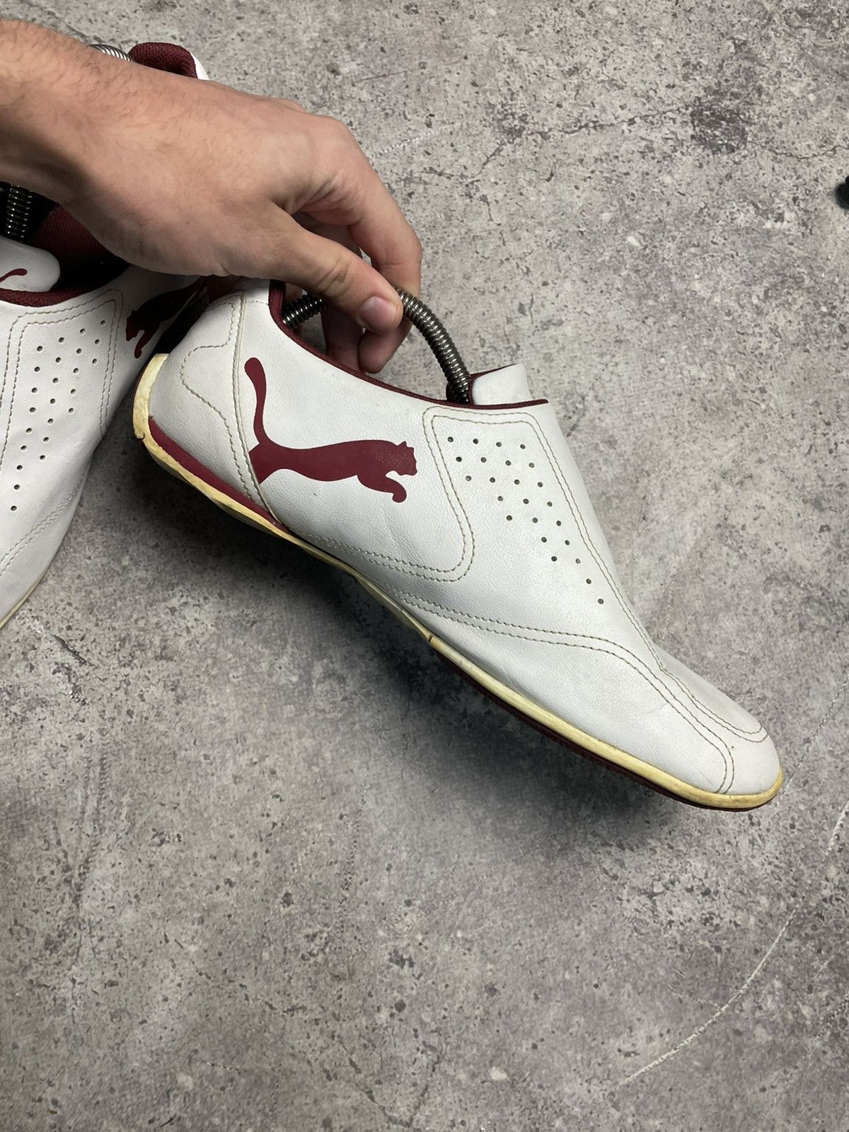 Puma Puma Vintage Burgundy/White Leather Shoes Size US 9 / EU 42 - 5 Thumbnail