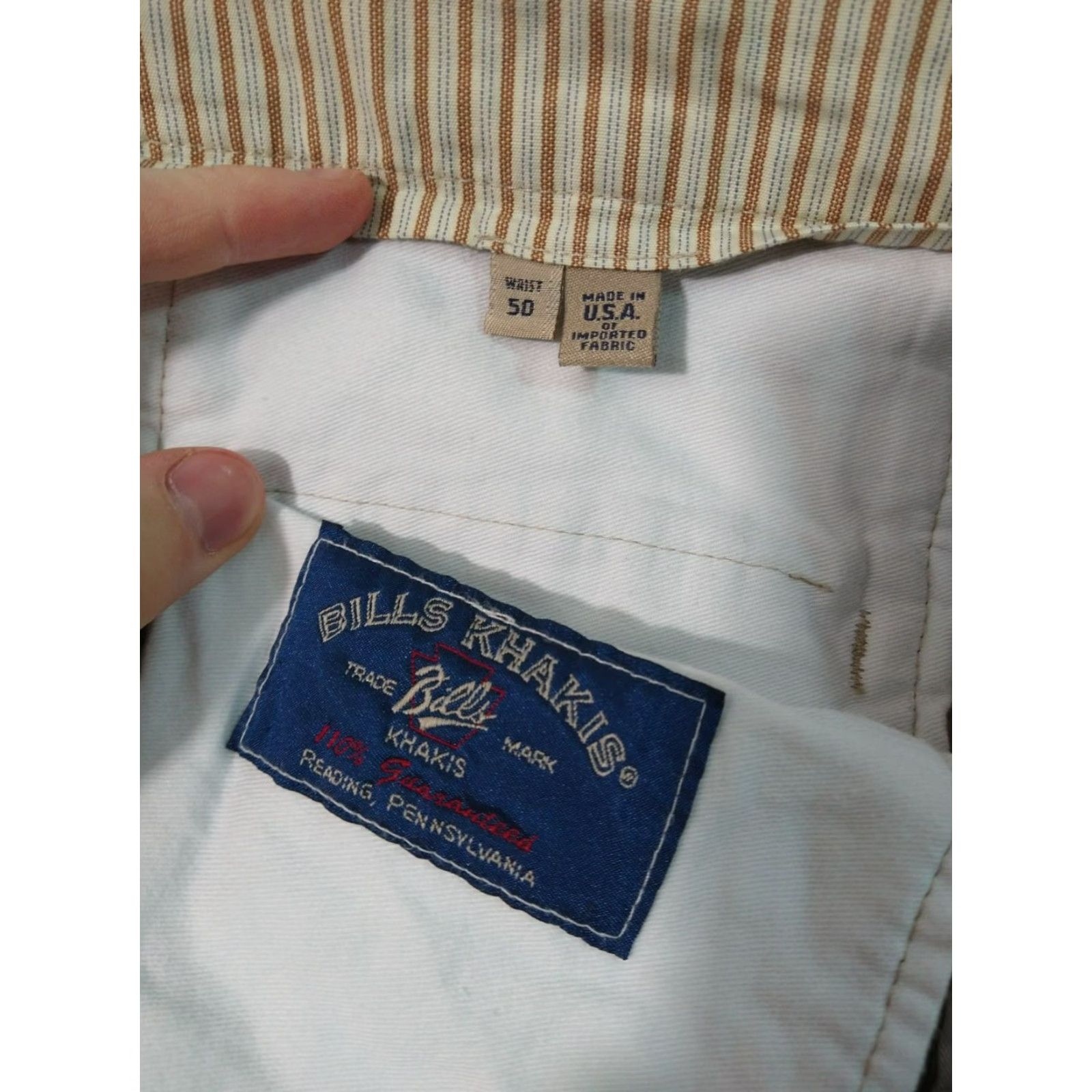 Bills Khakis Bills Khakis Pants Mens 46 x 24 Chino Pleated Twill Cotton Lot of 3 Regular Size US 30 / EU 46 - 7 Thumbnail