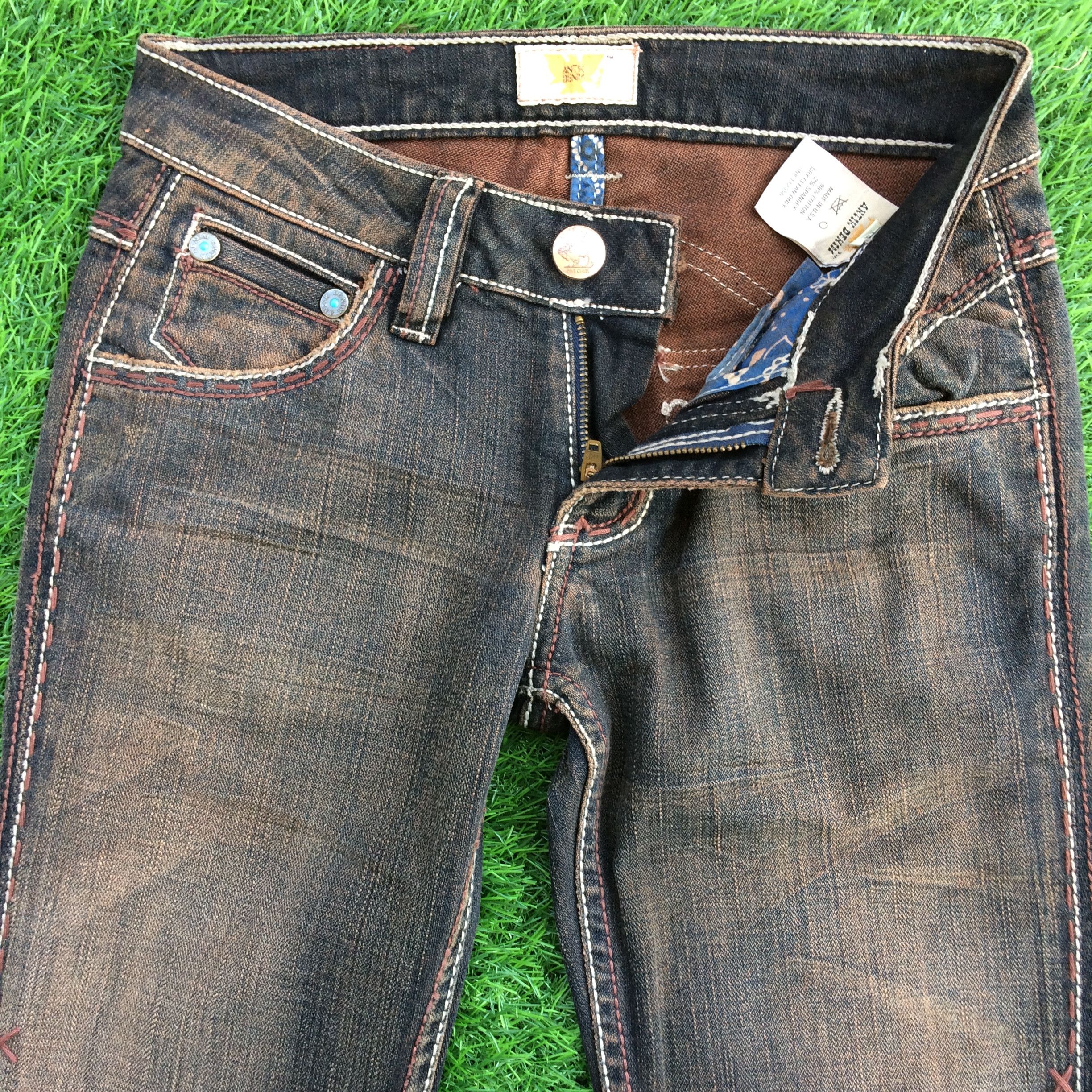 Japanese Brand Low Waist Wide Leg Flared Jeans #D-820 Size 24" / US 00 / IT 34 - 4 Thumbnail