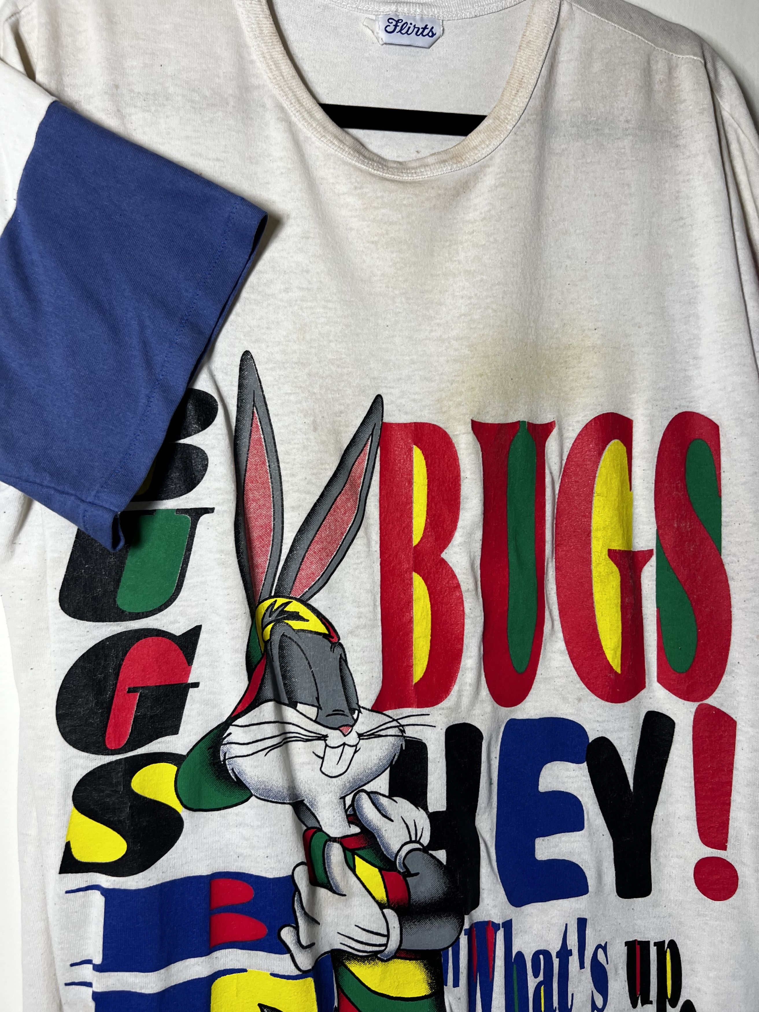 Vintage Vintage 1990's Bugs Bunny Looney Tunes Cartoon Long T-Shirt Size US L / EU 52-54 / 3 - 2 Thumbnail