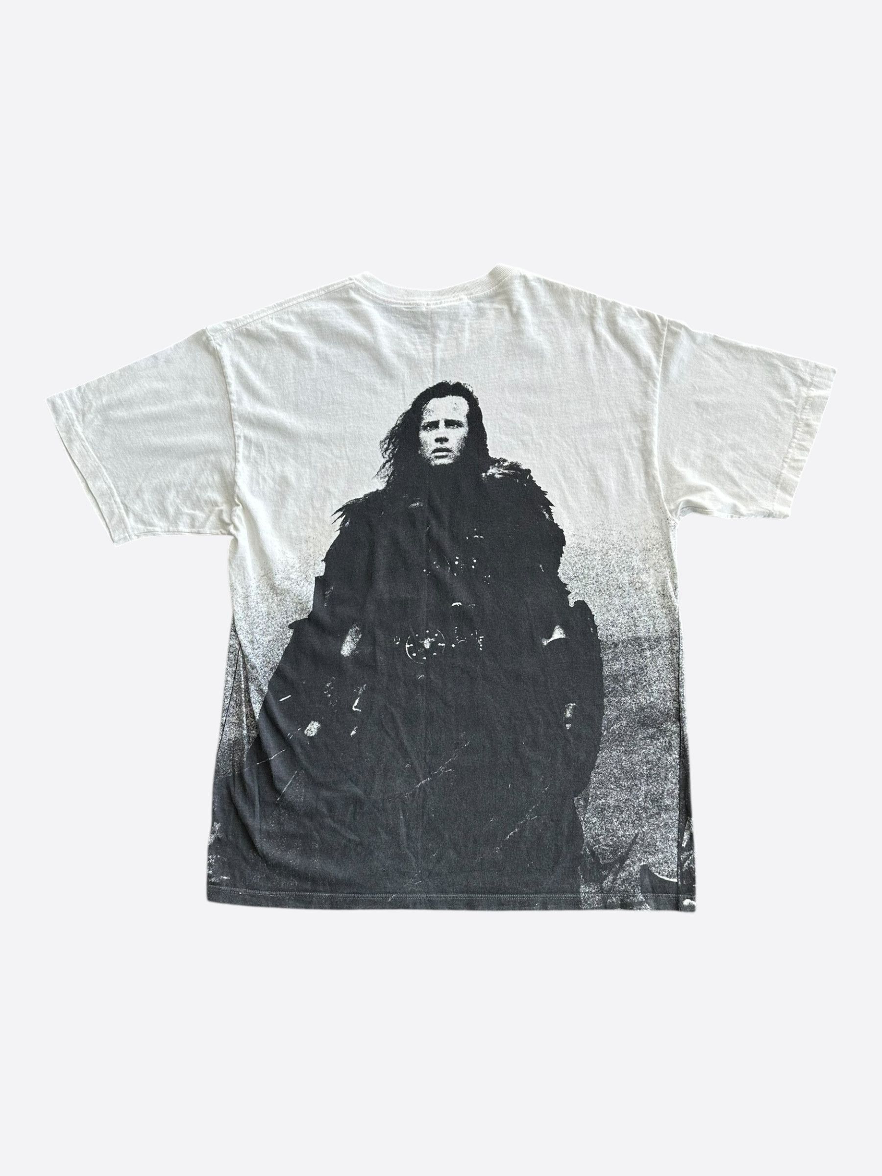 Vintage Vintage White Highlander Movie Promotion T-Shirt Size US XL / EU 56 / 4 - 2 Thumbnail