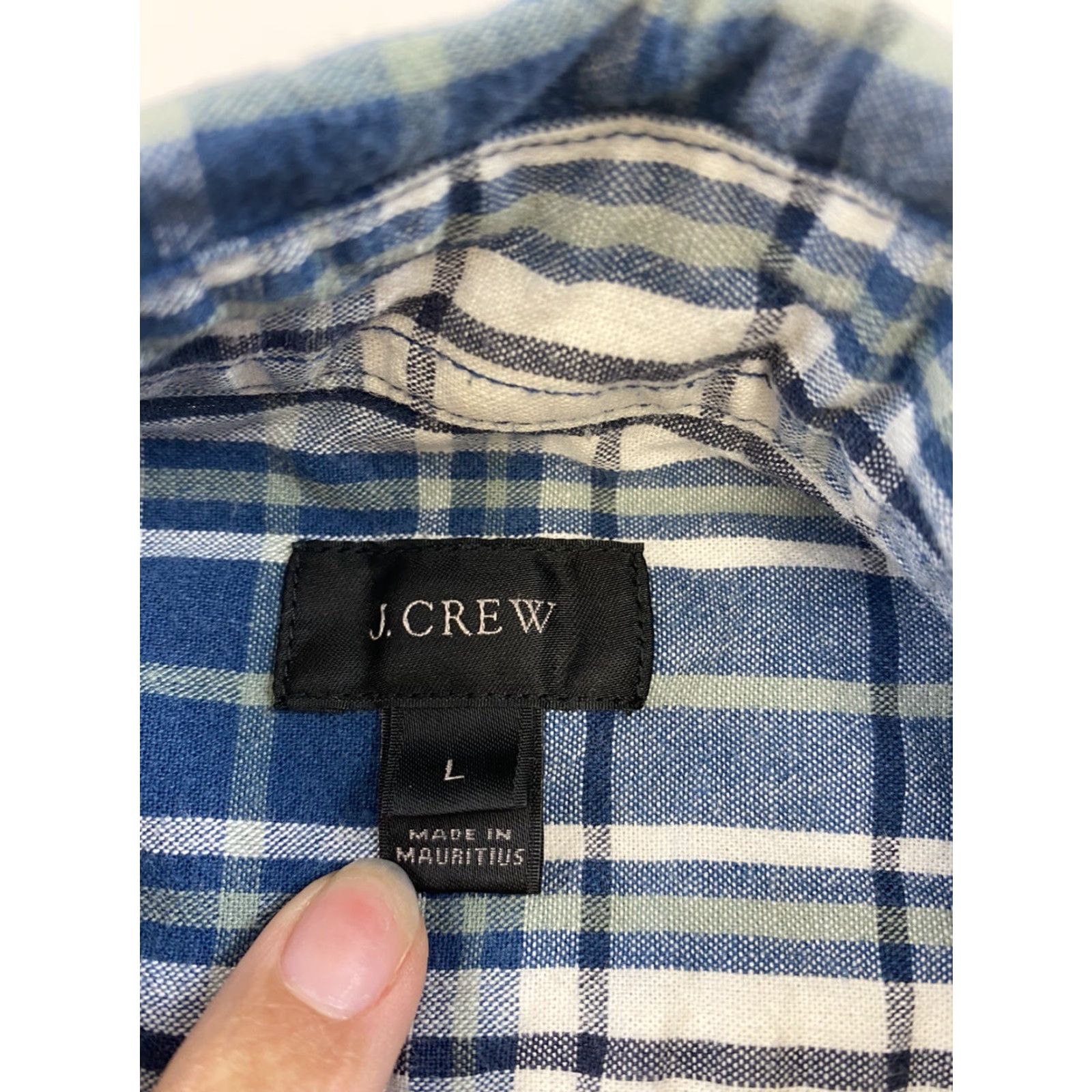 J.Crew J.Crew Button-Up Shirt Mens L Plaid Blue Multicolor Button-Down Shirt Long Sleeve Size US L / EU 52-54 / 3 - 3 Thumbnail