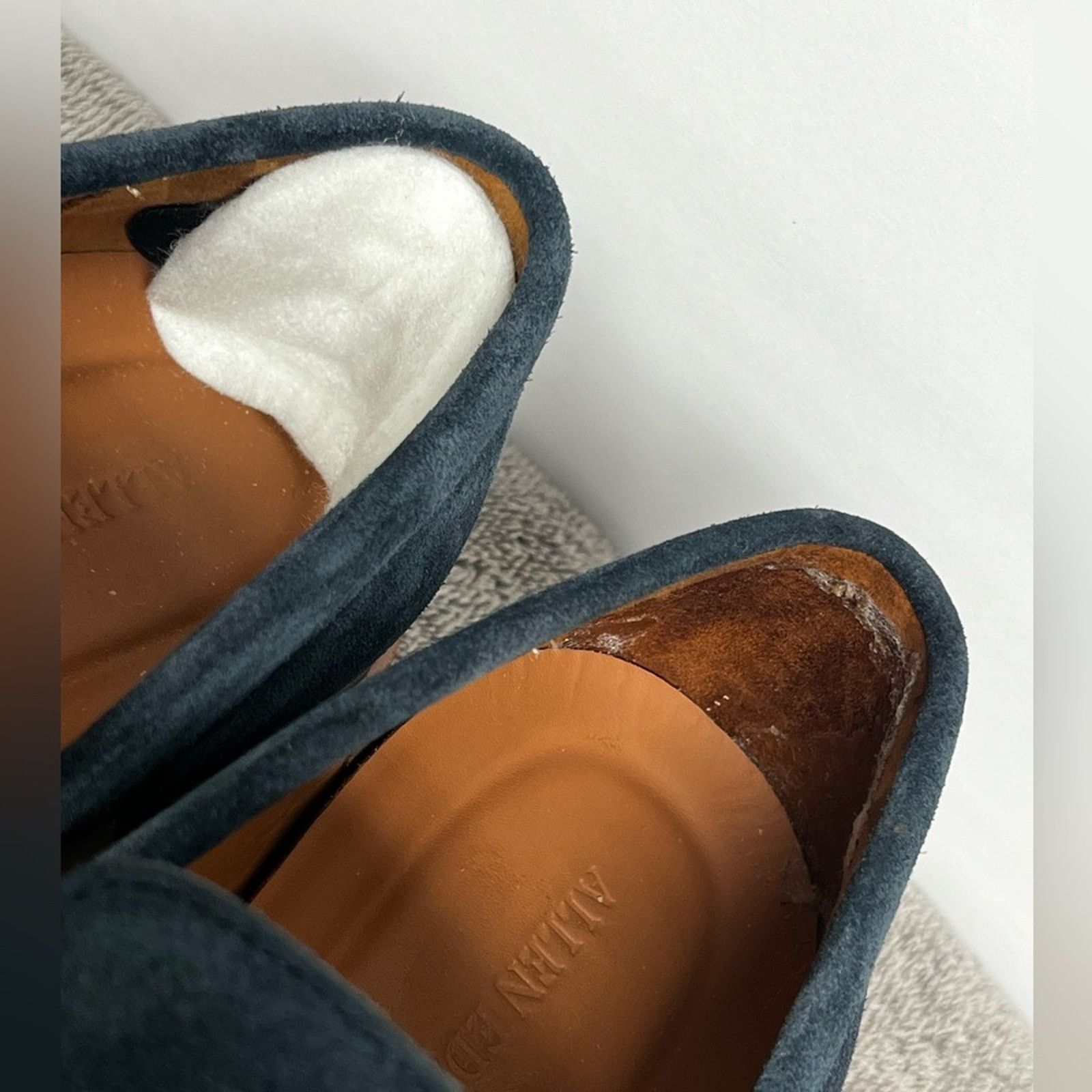 Allen Edmonds Allen Edmonds "CARSON" HYBRID Venetian Navy Suede Loafers Size US 11 / EU 44 - 6 Thumbnail