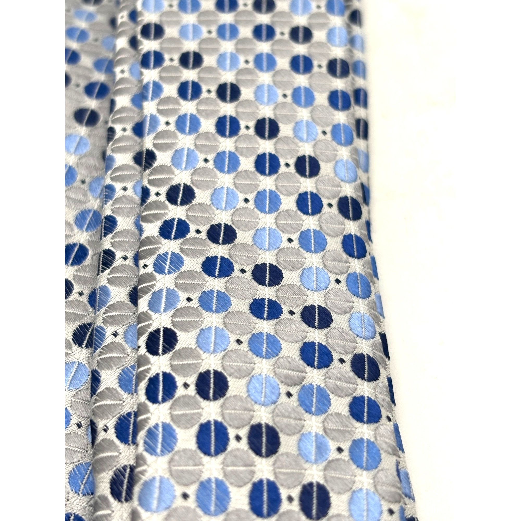 Perry Ellis Perry Ellis Portfolio Geometric Pattern Silk Necktie, Navy, Size ONE SIZE - 7 Thumbnail