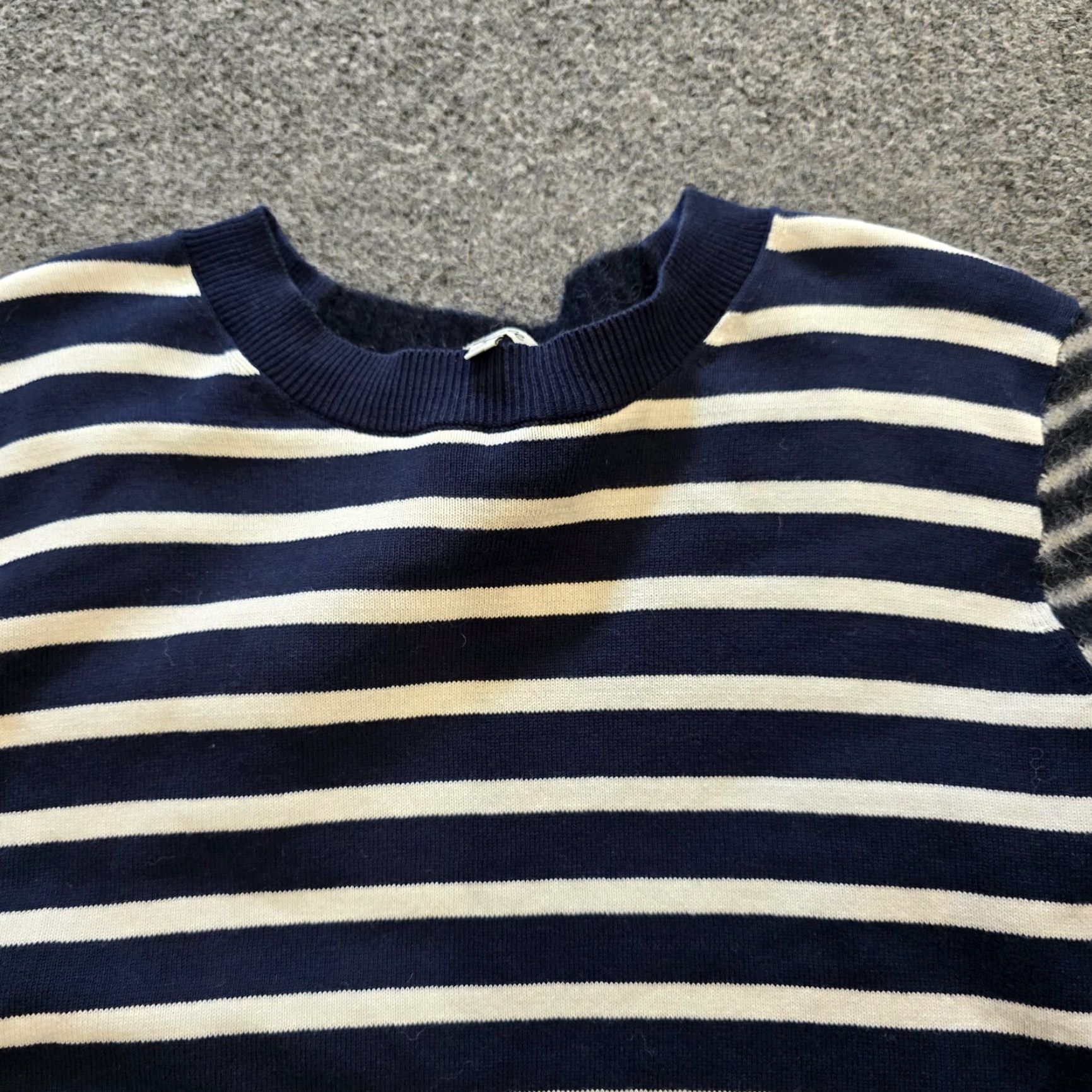 Madewell Madewell Sweater Women Size S Blue White Striped Mohair Back Casual Nautical Pullover Crew Neck Long Sleeve Knit Regular Size S / US 4 / IT 40 - 2 Thumbnail