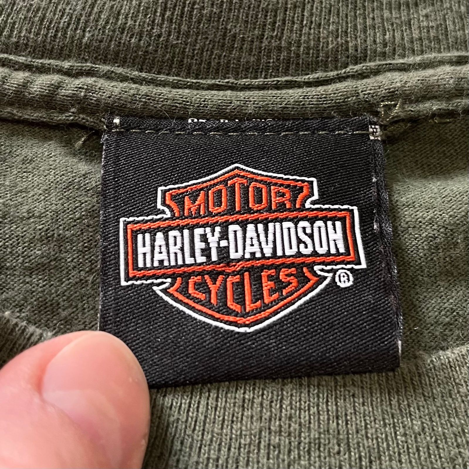 Harley Davidson Harley Davidson Double Sided Green Shirt XL Size US XL / EU 56 / 4 - 3 Thumbnail