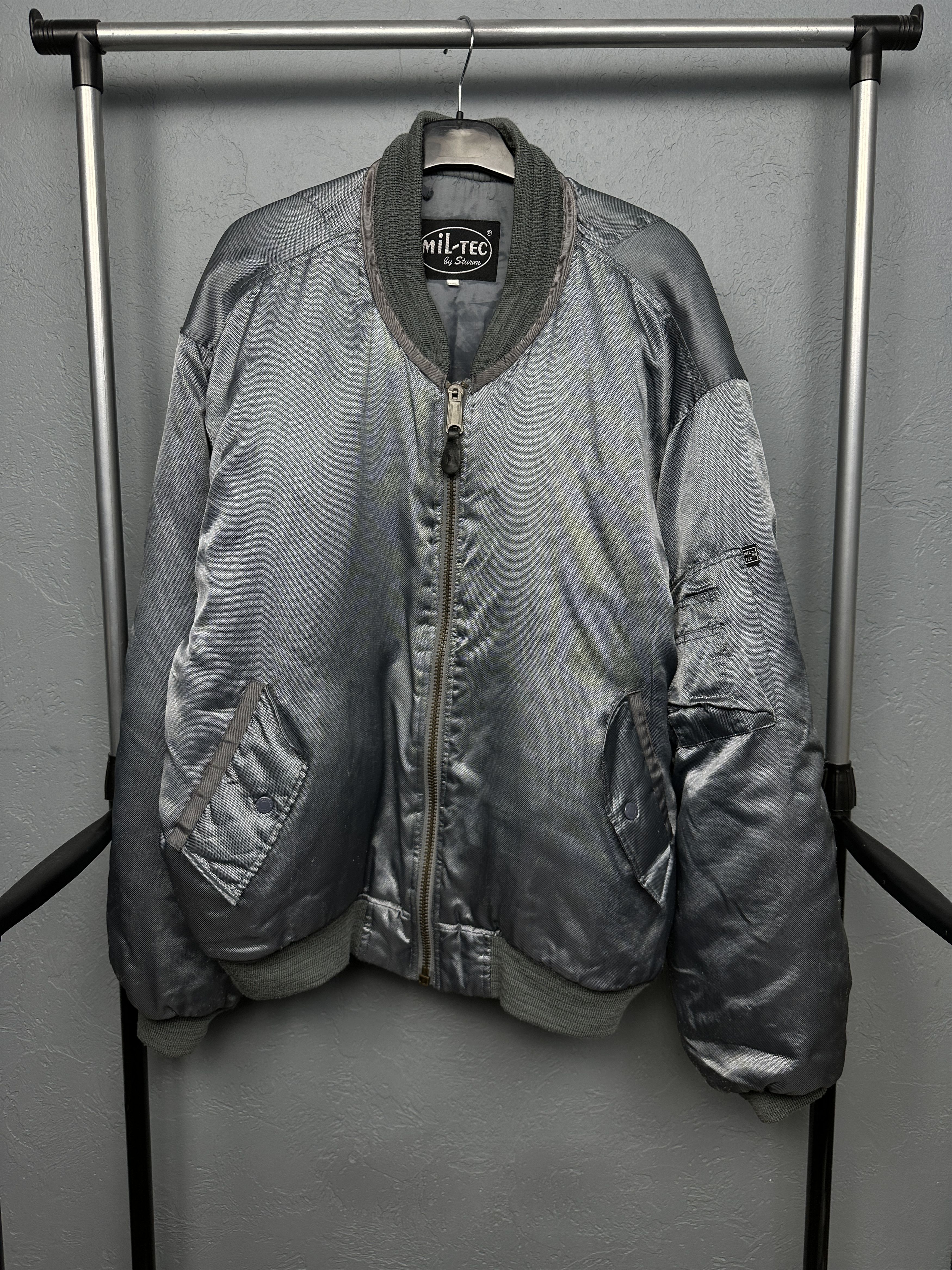 MIL-TEC Mil-Tec Vintage MA1 Pilot Air Force Nylon Bomber Jacket Size US XXL / EU 58 / 5 - 1 Thumbnail