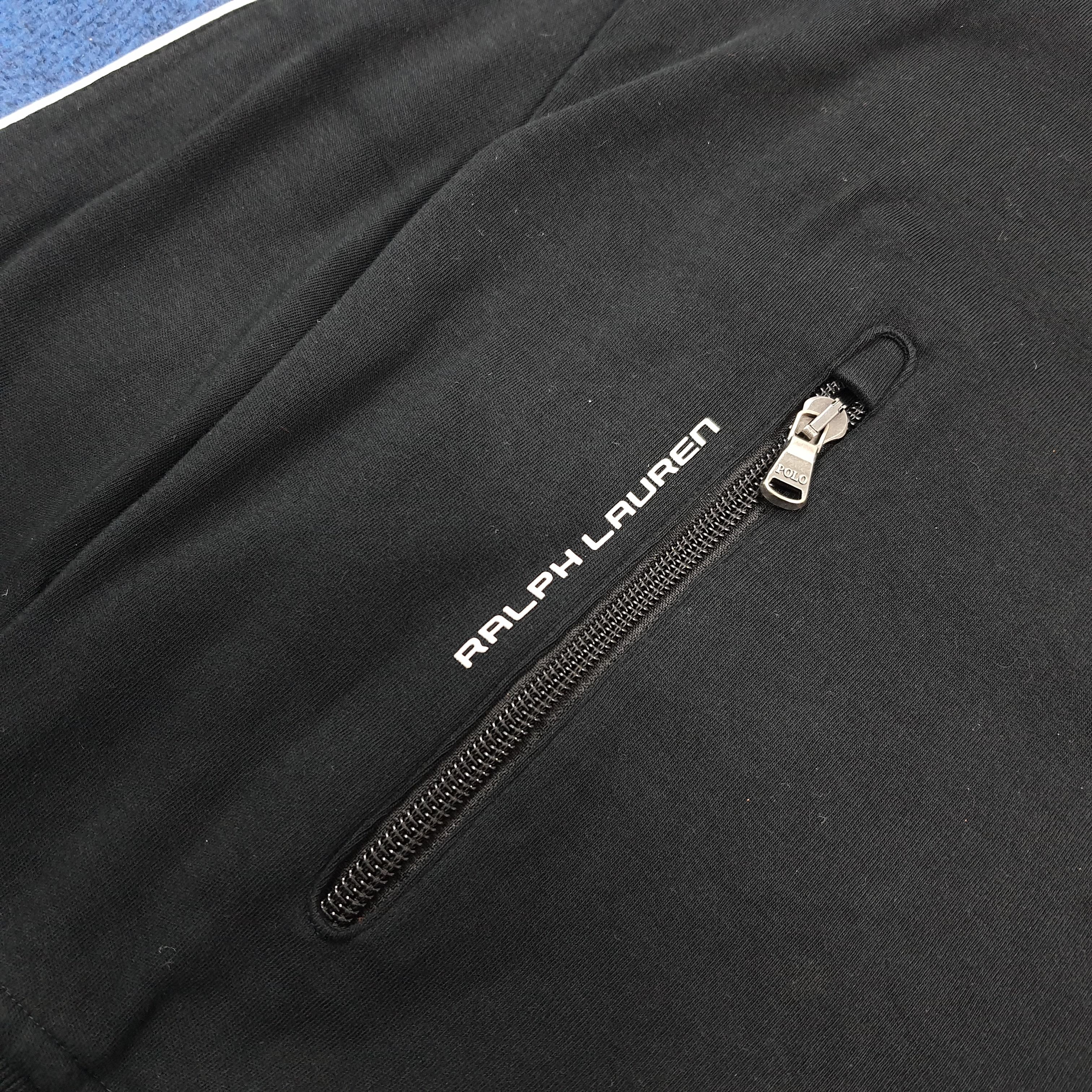 Polo Ralph Lauren Polo Ralph Lauren Track Jacket Black White Side Stripe Size US XL / EU 56 / 4 - 3 Thumbnail