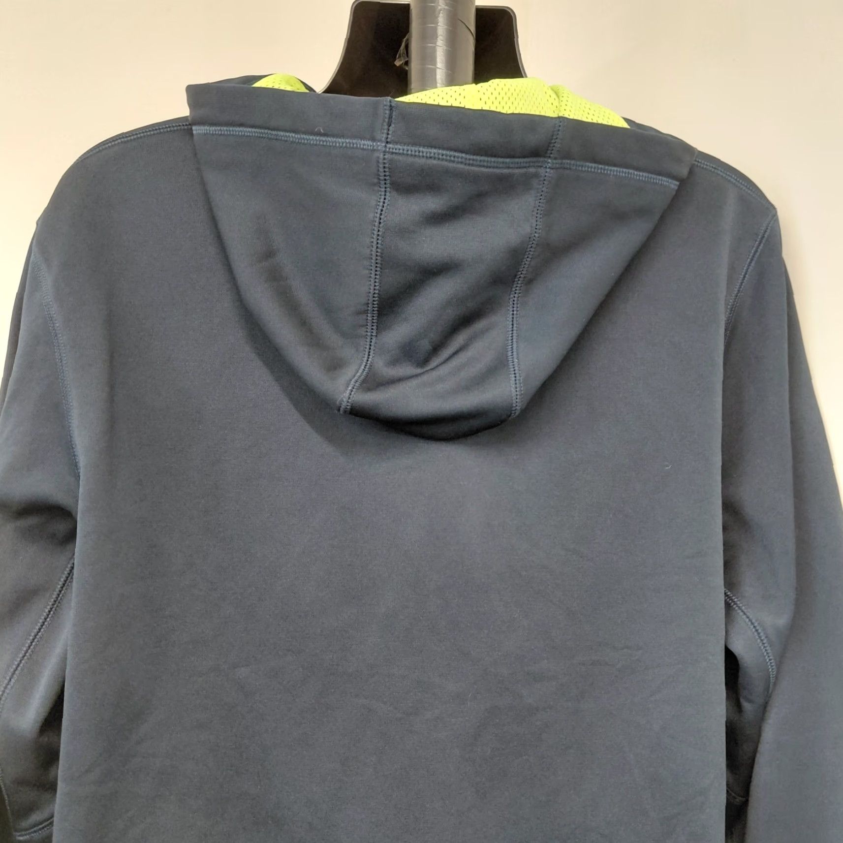 Nike Nike Hoodie Mens XL Charcoal/Neon Green Therma Fit Sweatshirt Swoosh Logo Shirt Pullover Hooded Pockets All Seasons Mens 90s? Size US XL / EU 56 / 4 - 6 Thumbnail