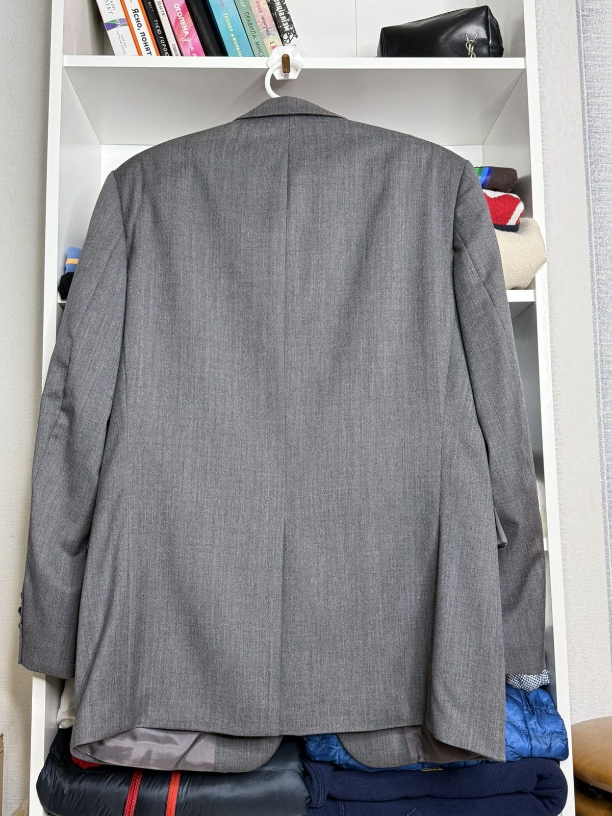 Yves Saint Laurent Yves Saint Laurent Vintage Gray wool mens blazer size 48 Size 48R - 10 Thumbnail