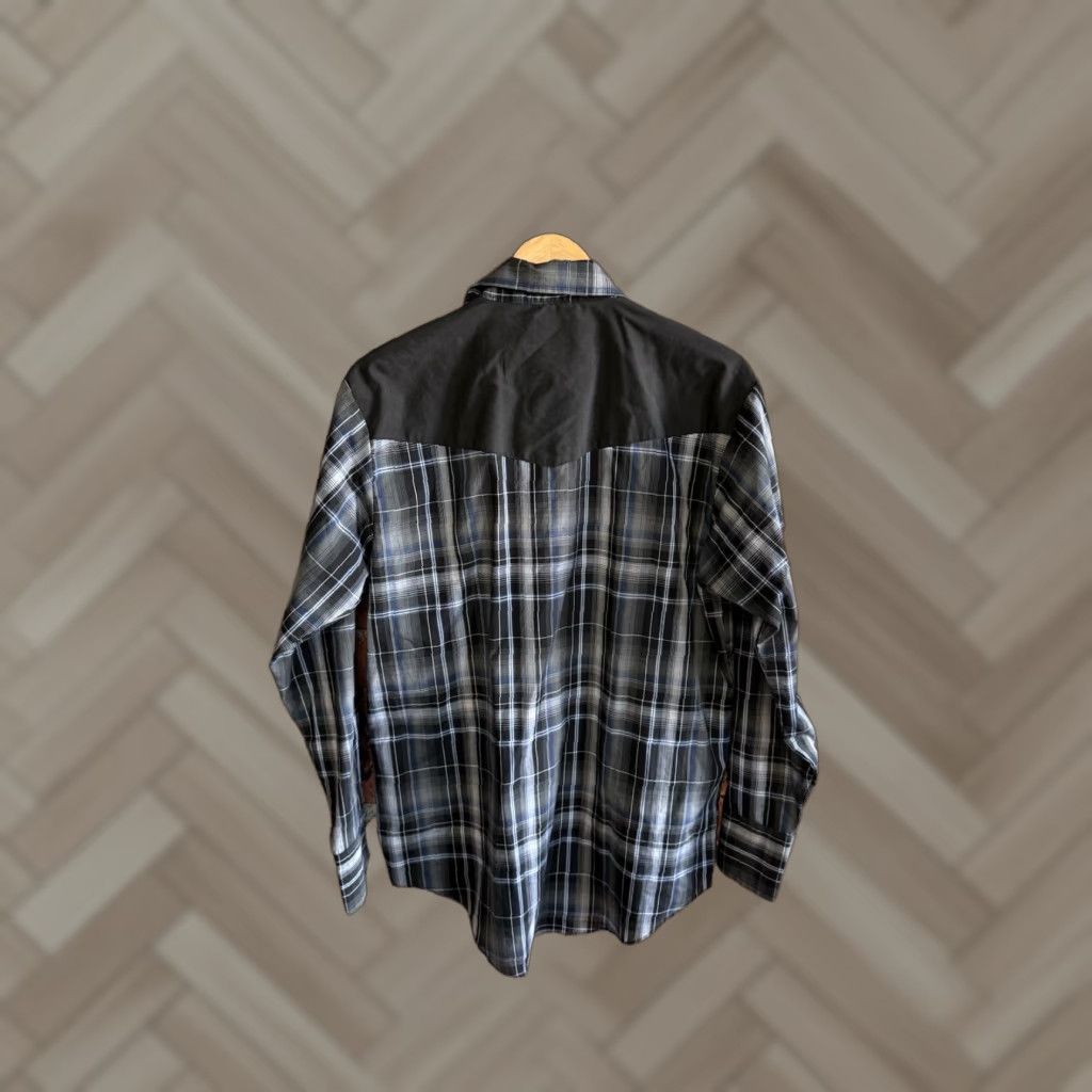 Vintage Plains Western Wear Mens Black Plaid Long Sleeve Pear Snap Shirt Size Medium Size US M / EU 48-50 / 2 - 1 Thumbnail