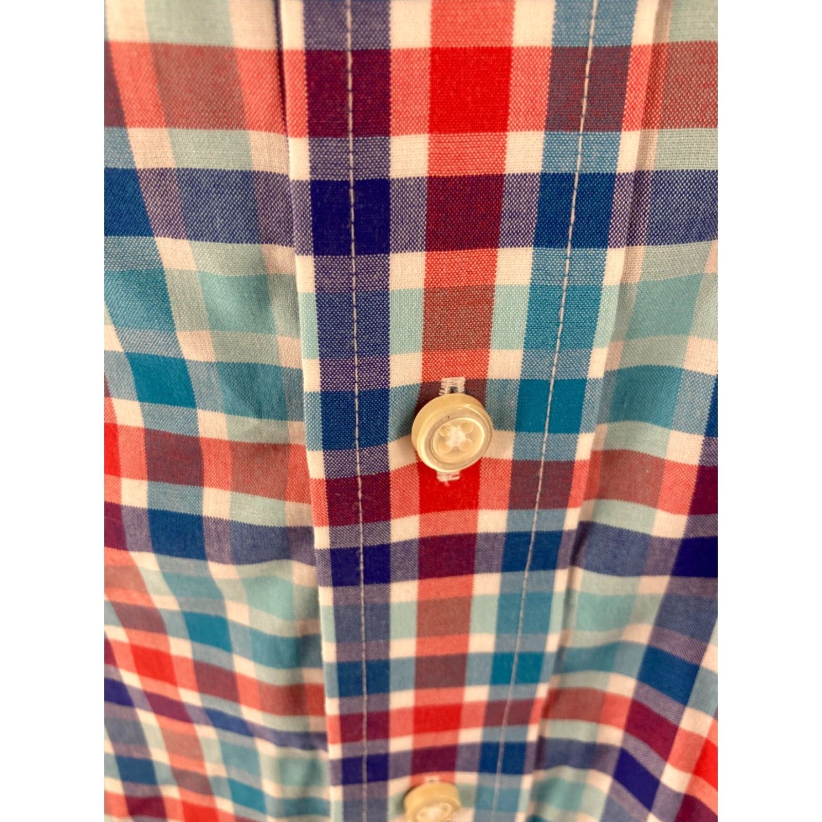Jos. A. Bank Jos A Bank Traveler Shirt Mens Medium Blue Red Stripes Shirt Mens Regular XS? Size US M / EU 48-50 / 2 - 7 Thumbnail