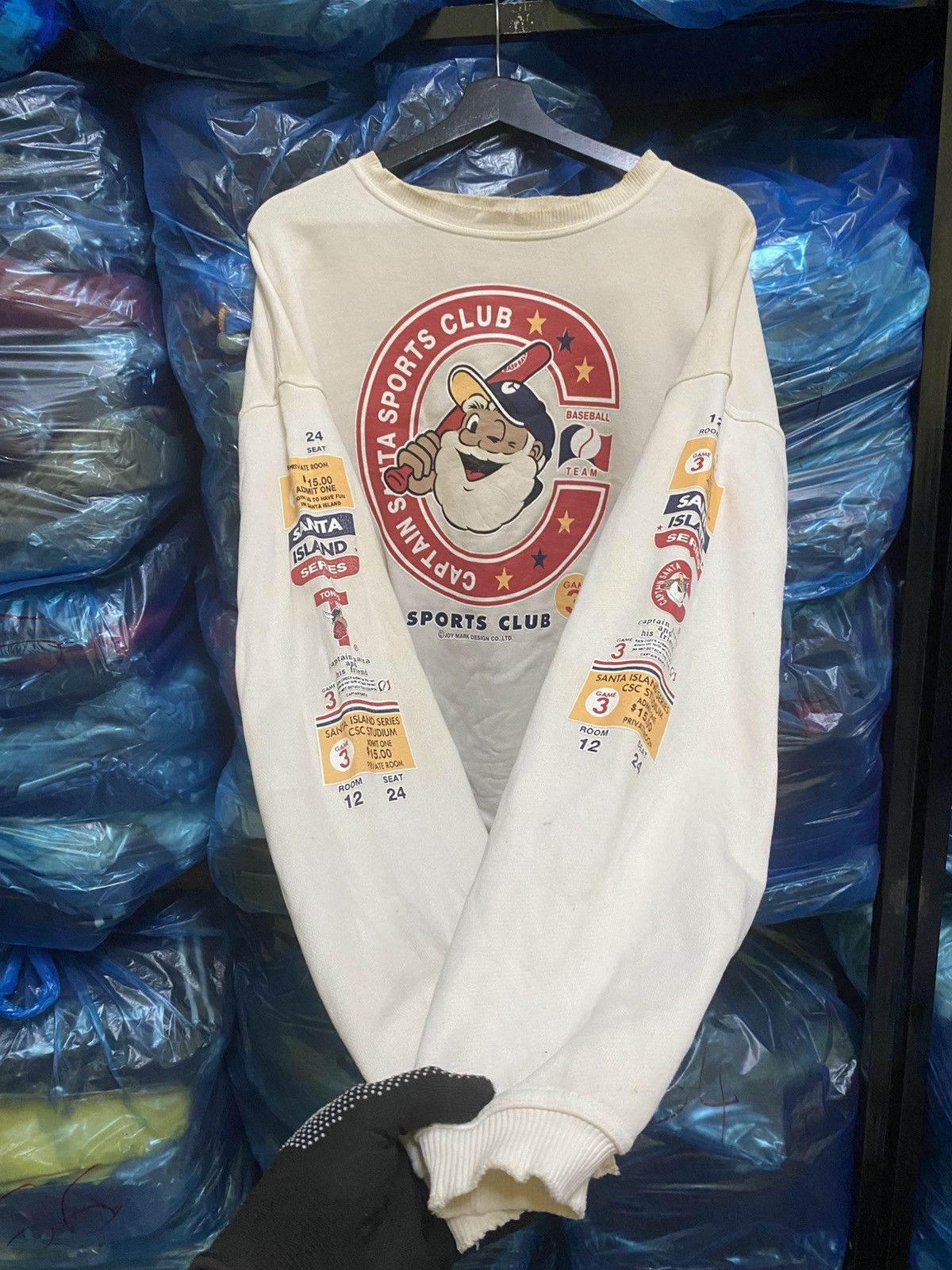 Vintage Vintage Captain Santa Baseball Graphic Sweatshirt Made Japan Size US XL / EU 56 / 4 - 4 Thumbnail