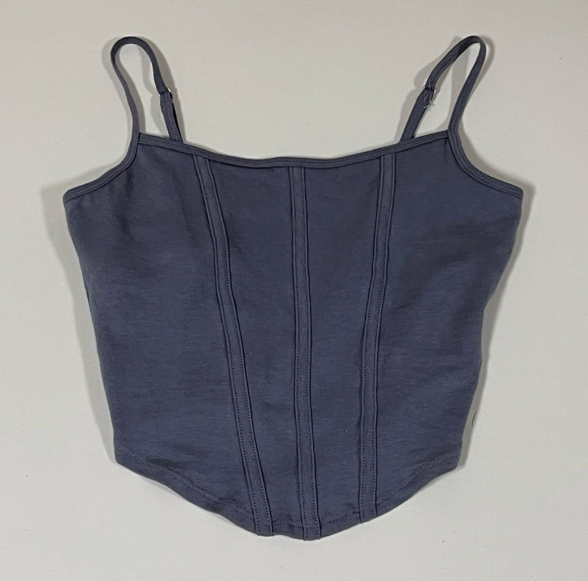Hollister Hollister Blue Shelf-Bra Corset Crop Top Cami Shirt XS 🦋✨ Size XS / US 0-2 / IT 36-38 - 2 Thumbnail