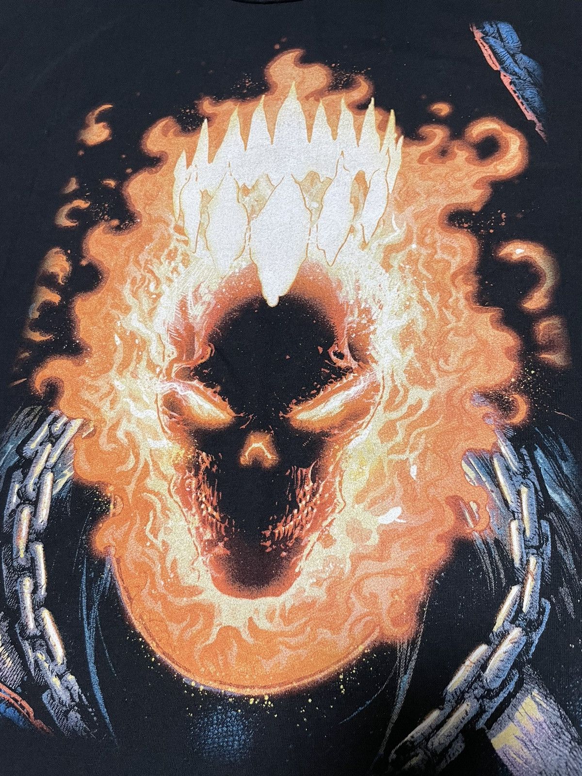 Marvel Comics × Vintage Vintage Marvel Ghost Rider Custom Shirt Size US XL / EU 56 / 4 - 3 Thumbnail