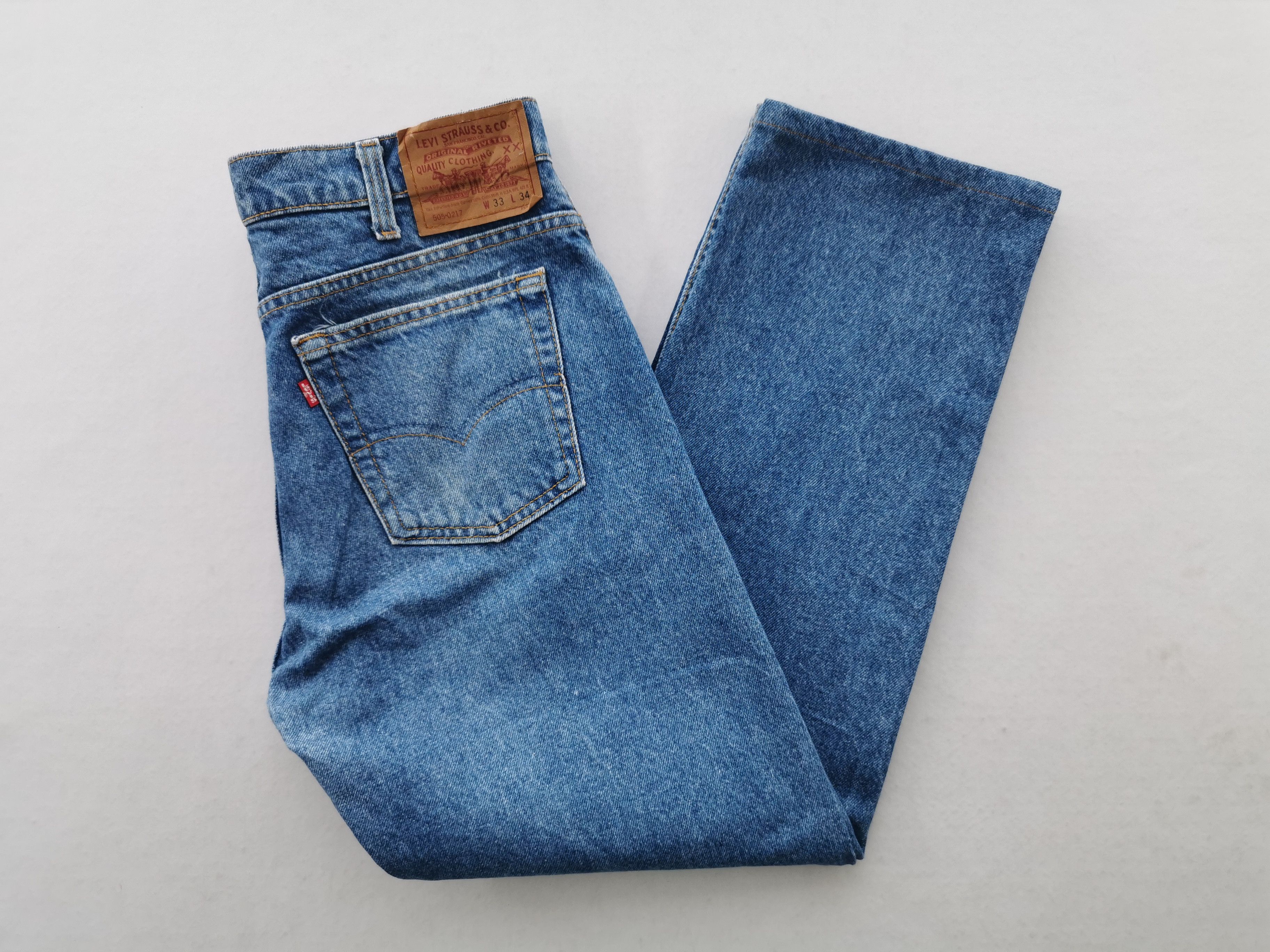 Levi's Vintage 90s Levis Lot 505 Denim Made In USA Size 33/33x34 Size US 33 - 4 Thumbnail