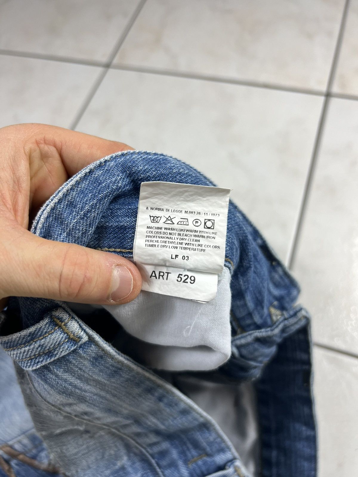 Dolce & Gabbana Vintage Dolce & Gabbana distressed denim y2k painted jeans Size US 31 - 18 Thumbnail