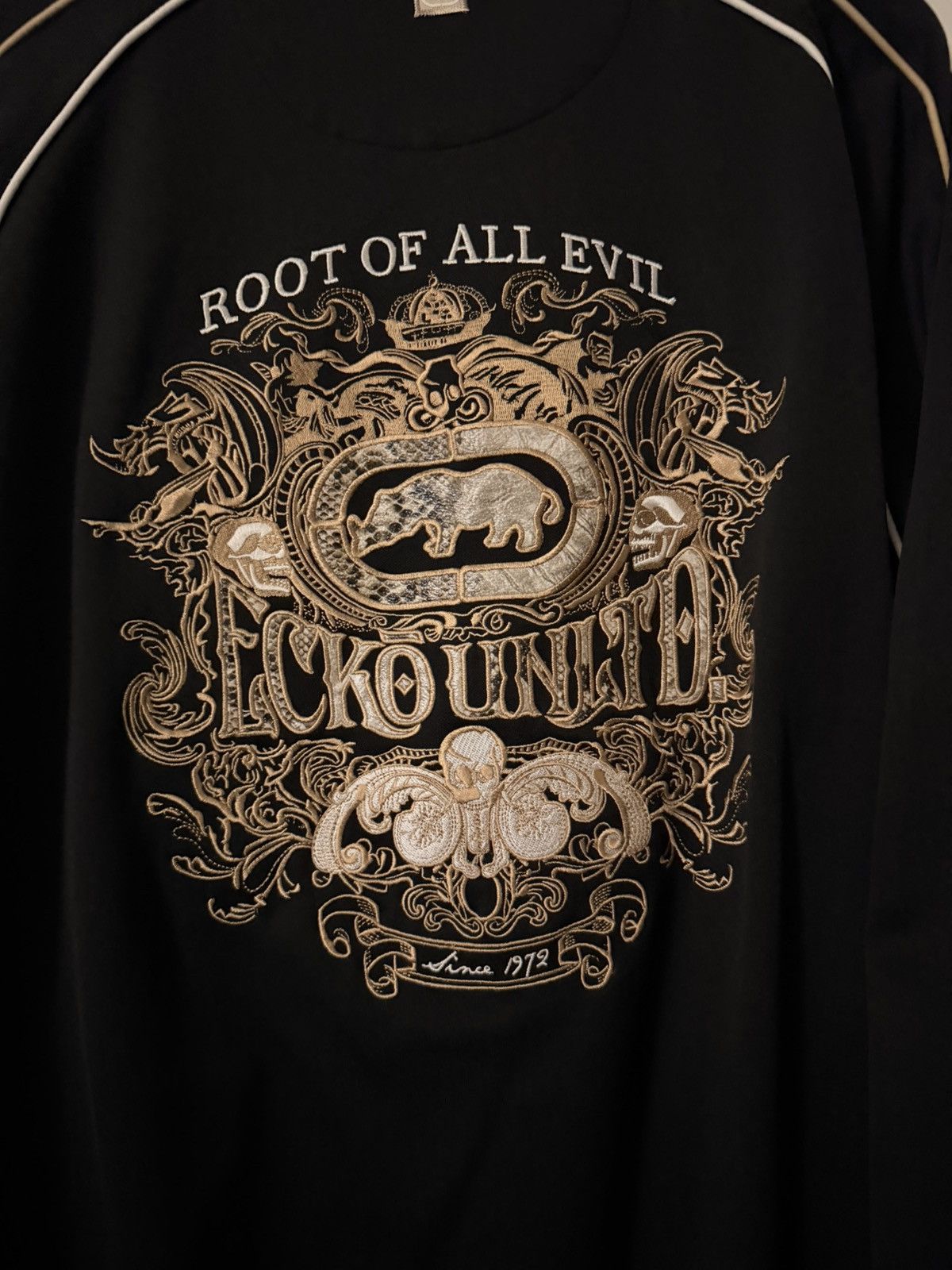 Ecko Unltd. Vintage Black Ecko Untld Track Zipup Grail, Root of All Evil Size US XL / EU 56 / 4 - 4 Thumbnail