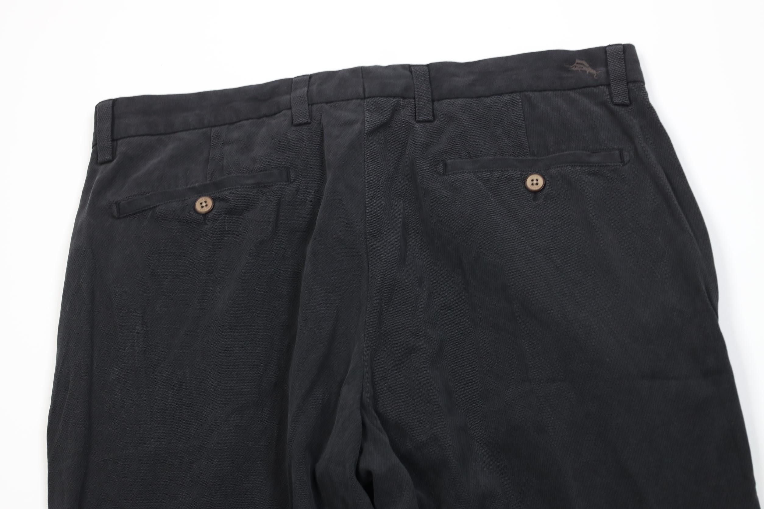 Tommy Bahama Vintage Y2K Tommy Bahama Blend Wide Leg Chino Pants Black Size US 33 - 9 Thumbnail