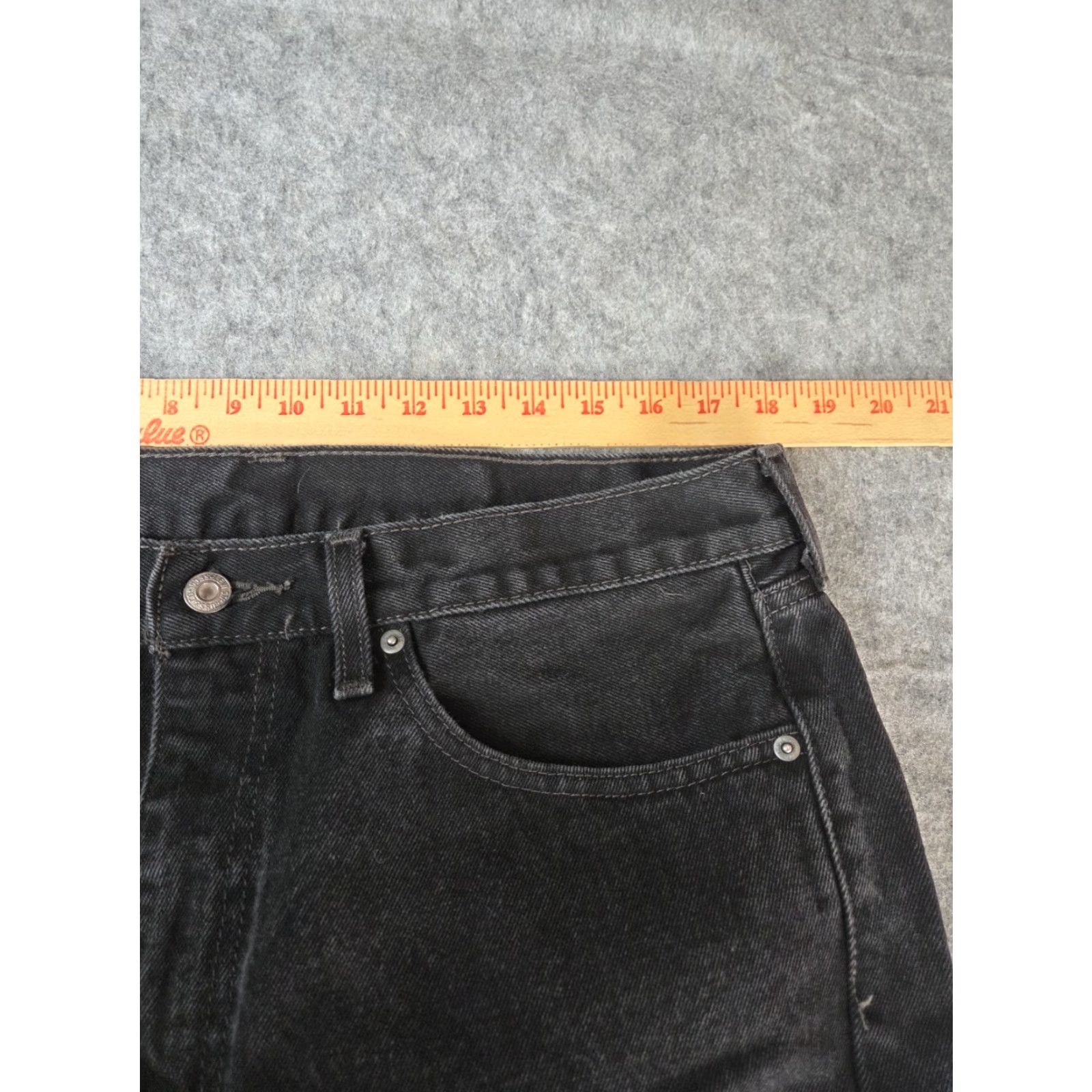 Vintage Levi Strauss 505 Jeans Straight Regular Fit Men's 36x30 Black Denim Pants Straight Leg Regular Waist 36in Jeans Mens Size US 36 / EU 52 - 6 Thumbnail